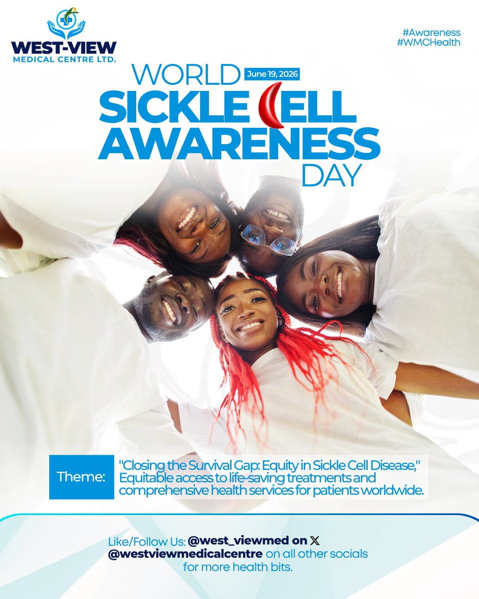 west_viewmed's tweet photo. Equitable access to life-saving treatments and comprehensive health services for patients. #worldsicklecellday https://t.co/qVAH7RA2Hy