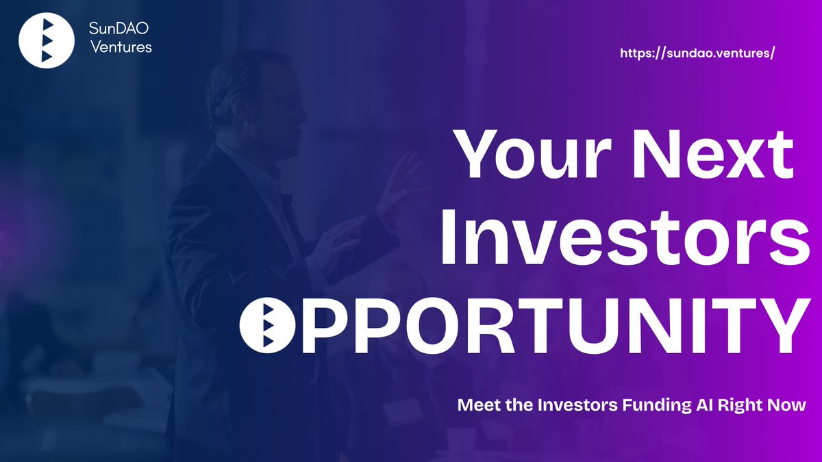 DaianaM007's tweet photo. Raising for your AI startup right now?

On 30th of June you can pitch up to 10 funds and venture capital (VC) firms that are actively deploying into AI.

Back to back 1:1 conversations. Real feedback from people writing checks today. https://t.co/8YjDjfBMzO