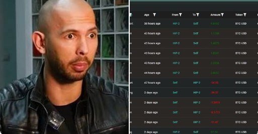 nihalzenginn's tweet photo. 🔥ANDREW TATE 24 SAATTE 8 KEZ TASFIYE EDİLDİ
#Arkham, Tate'in yüksek kaldıraçla #Bitcoin ticareti yaptıktan sonra 24 saatte 8 tasfiye yaşadığını gösteriyor.
100 bin dolarlık bir teminatla başladı, 3,8 milyon dolarlık #BTC long pozisyonu açtı, hepsini kaybetti, ardından 1 milyon dolarlık short pozisyonuna geçti ve tekrar tasfiye edildi.
Şimdi sadece 14 bin doları kaldı.
#Bitcoin #crypto #kripto #altcoin #btc #eth
https://t.co/86PzTME62m