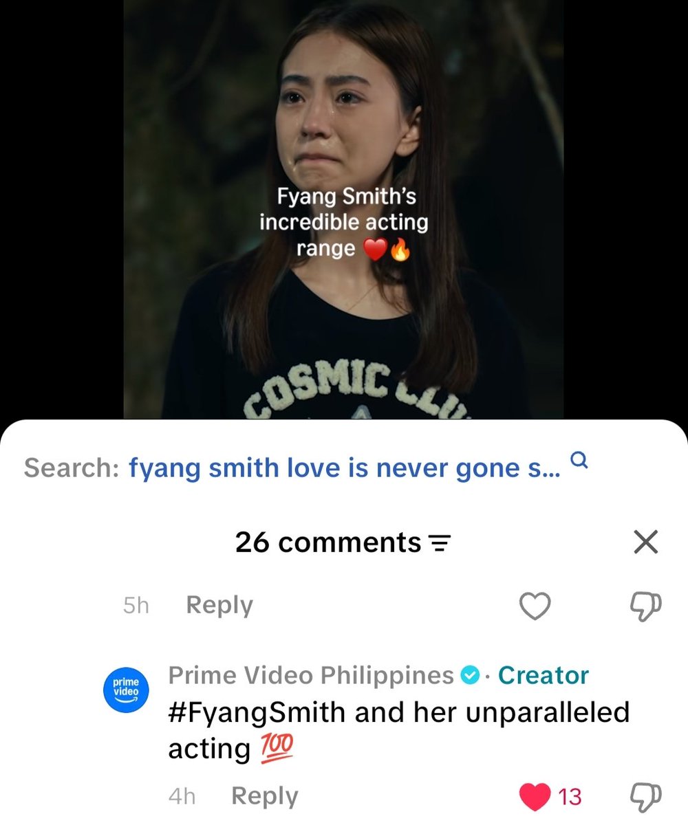 cutieyabmat's tweet photo. Overrated? Big No. Mismong si Prime Video na po nagsabi.. "Fyang Smith & her UNPARALLELED ACTING".

(Unparalleled acting" means acting that is unmatched, exceptional, or superior to others. It describes a performance that stands out because of its outstanding quality and skill.)

#FyangSmith
#LoveIsNeverGone
