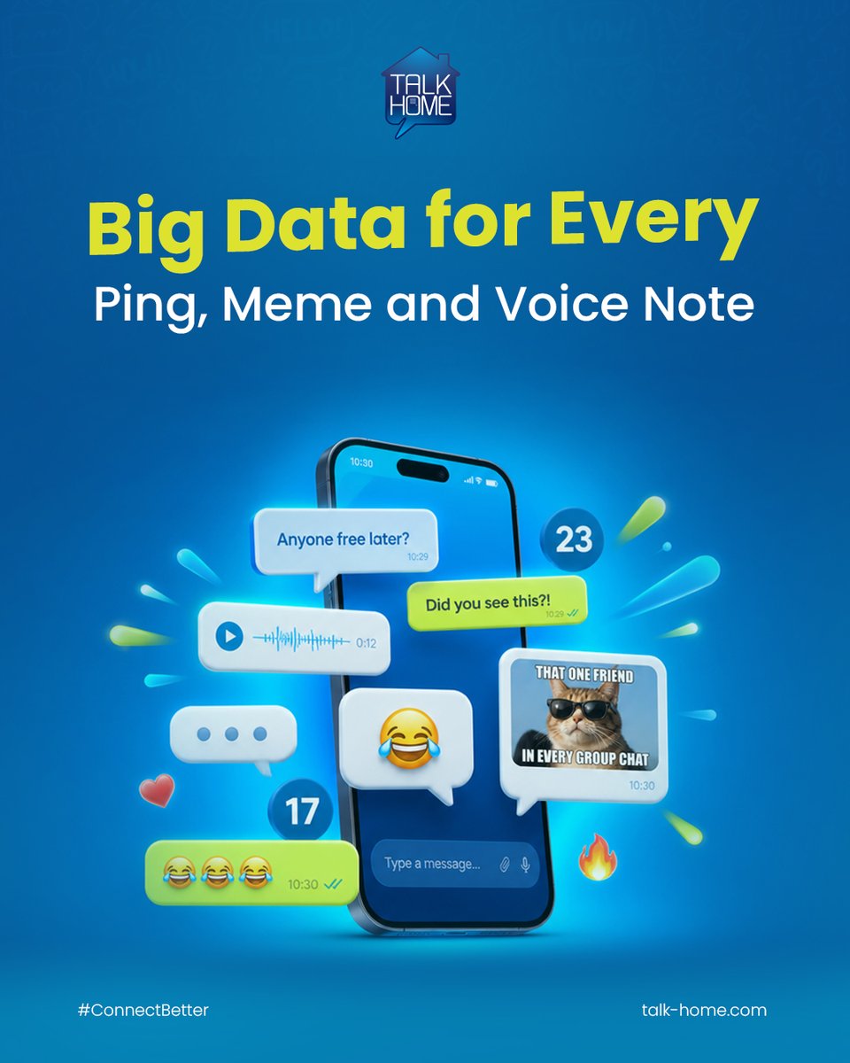 TalkHomeUK's tweet photo. From quick pings to endless voice notes, your data should keep up with the chat.
Big data for everyday connection.
#MobileData #SIMOnly #ConnectBetter #TalkHome https://t.co/nzA2TJykVc
