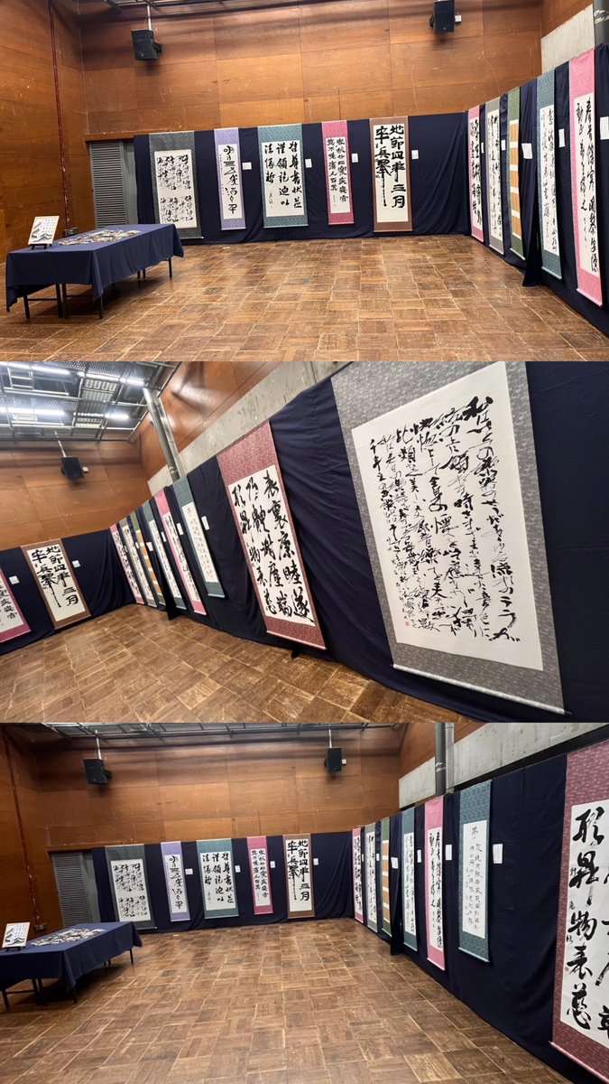 ritsusyo62's tweet photo. 明日からいよいよ2026年度紫陽展が始まります！設営も完了いたしました！皆様のご来場お待ちしております！ https://t.co/iziw4JSe2D
