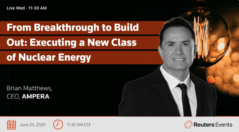 AMPERAglobal's tweet photo. Don’t miss your chance to hear AMPERA Founder + CEO, Brian Matthews, take the stage at the Reuters Events Global Energy Forum on June 24, streaming live on LinkedIn at 11:30am EST: https://t.co/4QEN6c13d2 https://t.co/0lPtAmRWeU
