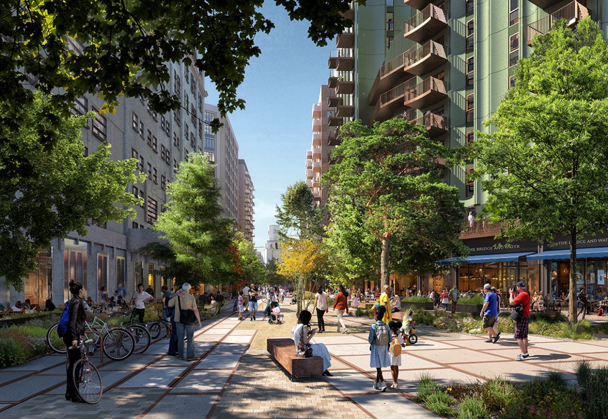yimbyalliance's tweet photo. NEW: London Mayor Sadiq Khan invests in plans for the Royal Docks regeneration.

The regeneration is set to deliver over 7,000 new homes, 1,800 of which will be affordable homes.

https://t.co/ZAHcDHbWHh https://t.co/Yvi4ycSht1