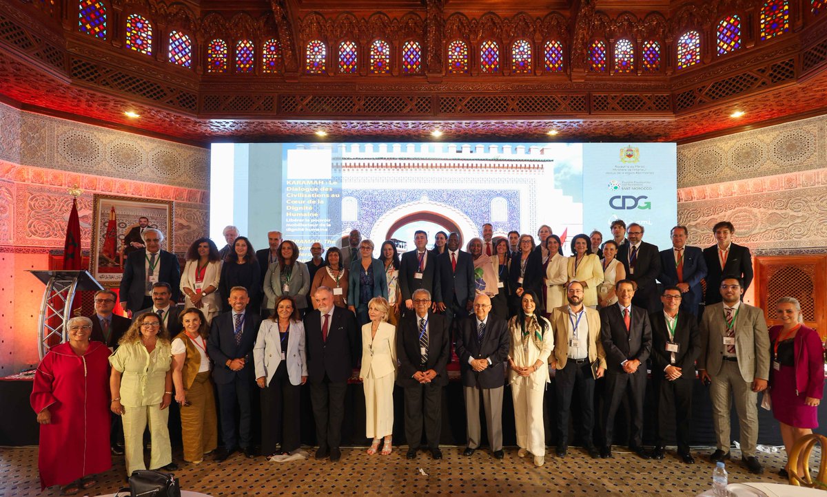 MENA_2050's tweet photo. On 13–14 June 2026, MENA2050 proudly partnered with the World Association for Culture and Heritage (WACH), the Academy for Cultural Diplomacy, and the Institute for Cultural Diplomacy (ICD) in convening the inaugural KARAMAH Conference in Fez, Morocco.

The conference brought together distinguished leaders, thinkers, policymakers, and practitioners from around the world to engage in a timely and essential dialogue on human dignity and our shared humanity.
The gathering was made possible under the leadership of Dr. @HakimaElHaite , President of WACH and Member of the MENA2050 Advisory Board, whose vision and commitment were instrumental in bringing this initiative to life.

MENA2050 members contributed directly to the summit’s core discussions, advancing conversations on governance, cultural diplomacy, mediation, and ethical cooperation:  Mr. @eli_bar_on , CEO of MENA2050, and Prof. @MichelineIshay , Member of the IMEC Task Force, participated in key panels addressing cultural diplomacy, soft power, and ethical governance, highlighting how dialogue, human dignity, and intercultural understanding can contribute to more resilient and cooperative regional and global frameworks.
A major outcome of the conference was the development of the Fez Declaration on Human Dignity and Universal Humanism. Mr. @BertozziRoger  , Chair of the MENA2050 IMEC Task Force, played a pivotal role in advancing this document, which seeks to establish human dignity as a unifying principle across cultures, faiths, and nations.
Ambassador @SalwaDallalah , Member of MENA2050, moderated a key summit panel and served on the drafting committee, contributing directly to the declaration's framing and development.
This collaborative effort culminated in the formal adoption of the Fez Declaration, which was deposited at Al Quaraouiyine, symbolically linking this contemporary initiative to a centuries-old tradition of learning, dialogue, and intellectual exchange.

The KARAMAH Conference was founded on the conviction that human dignity can serve as a unifying principle across cultures, faiths, and nations. This is only the beginning. The initiative is envisioned as an annual gathering dedicated to advancing dialogue, cooperation, and universal humanism.

#KARAMAHConference #HumanDignity #CulturalDiplomacy #MENA2050 #FezDeclaration #EthicalGovernance #GlobalCooperation