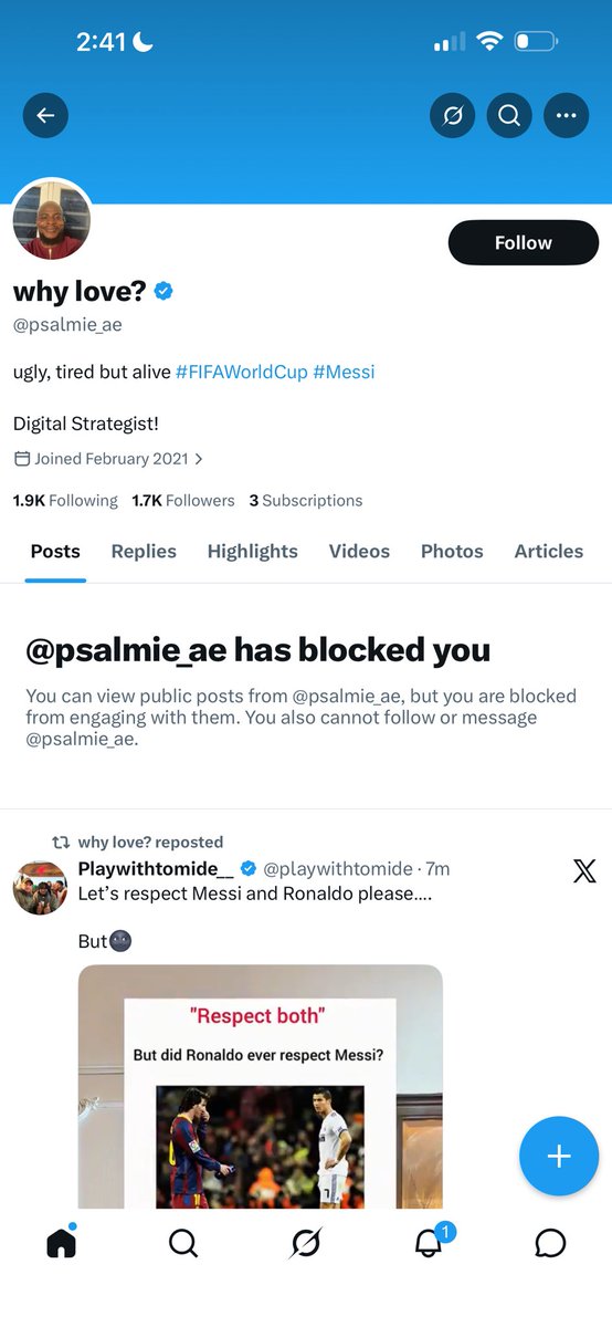 SinnerHarkin101's tweet photo. @psalmie_ae @gyaigyimii The bald head 🧑🏽‍🦲 man don block 😭me https://t.co/7NhrhOzZgh