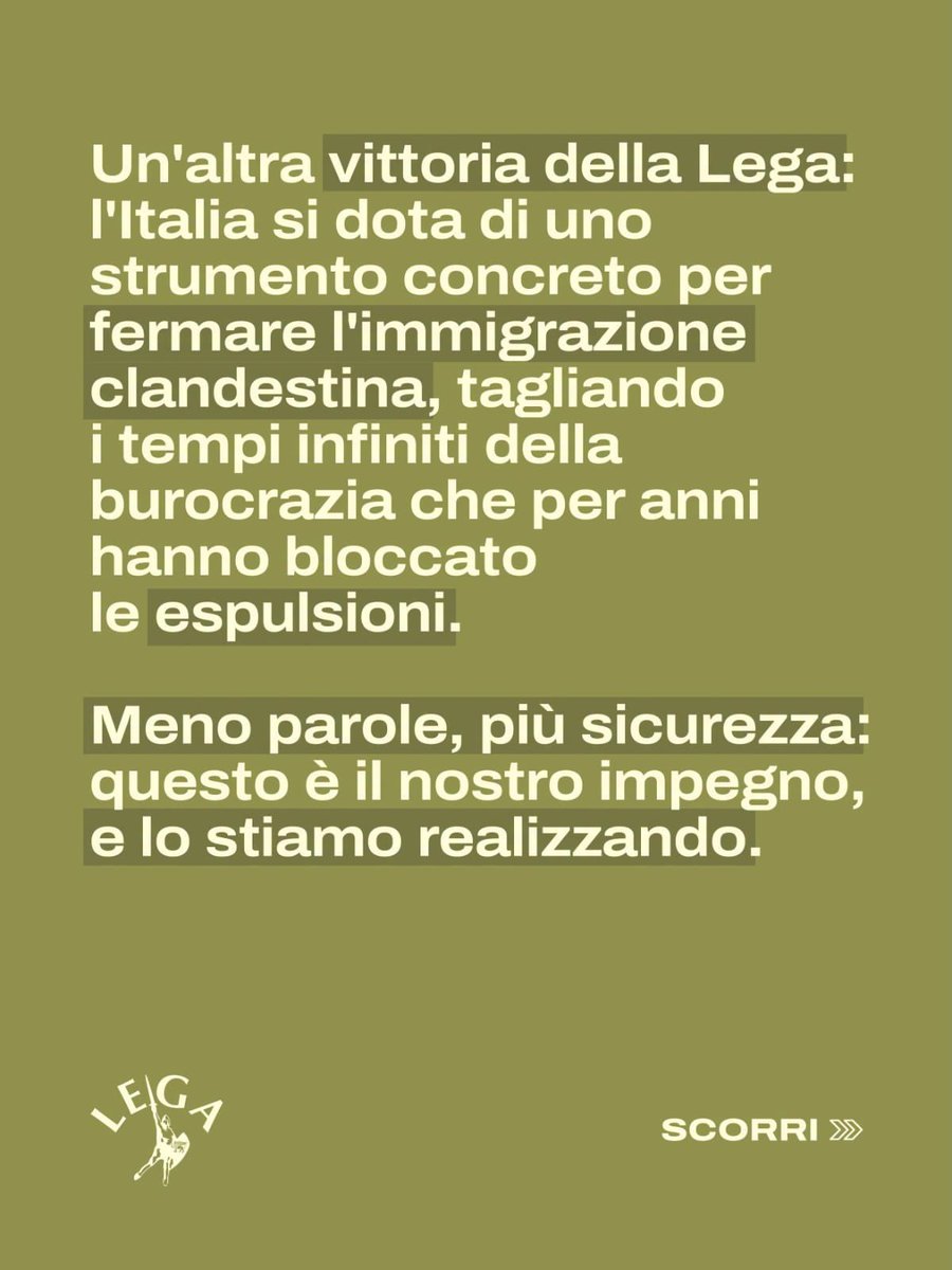 MolinariRik's tweet photo. Finalmente approvato il Decreto Rimpatri https://t.co/zkGb0euRhv