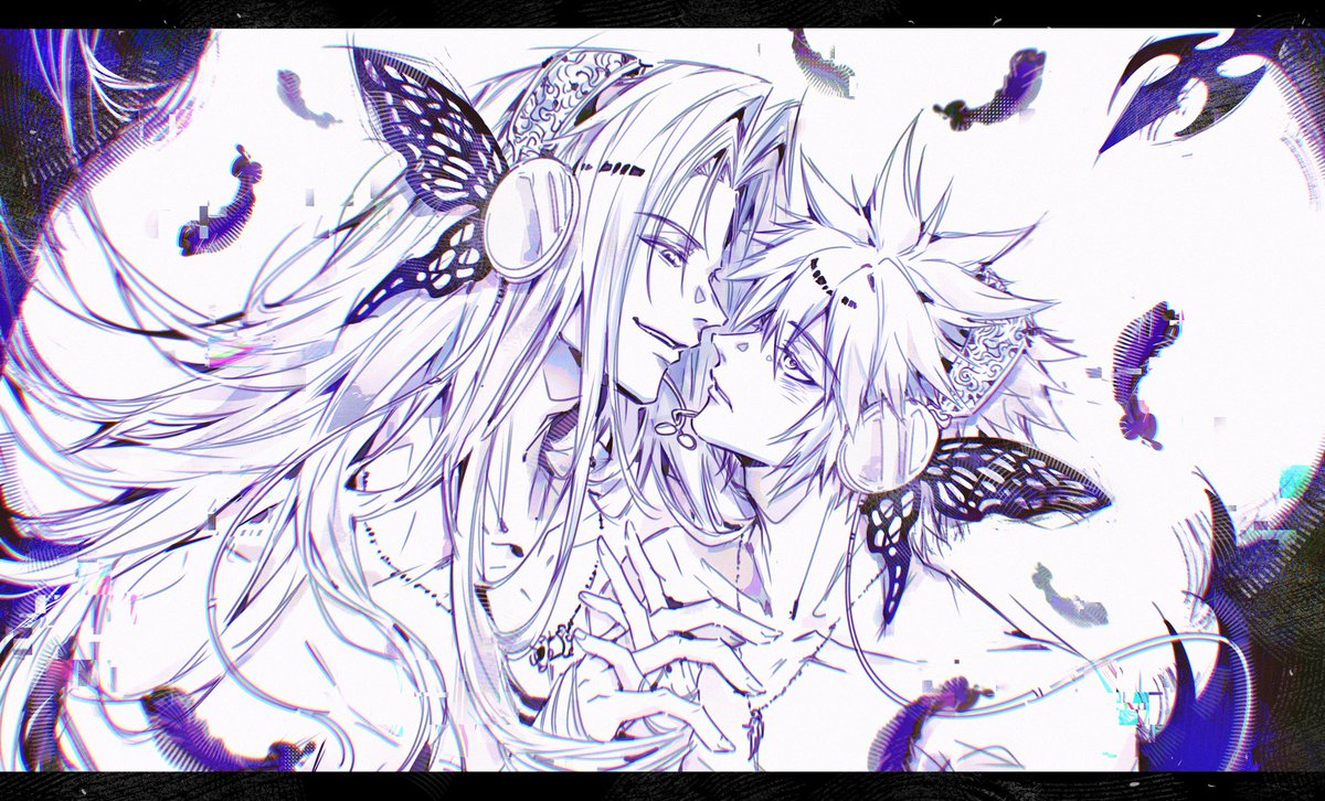 chairwoman_H's tweet photo. Magnet 🦋✨
—
Commission artist: @miichiyochin 
#sefikura #セフィクラ #萨菲罗斯x克劳德 https://t.co/4zyWsD7jCn