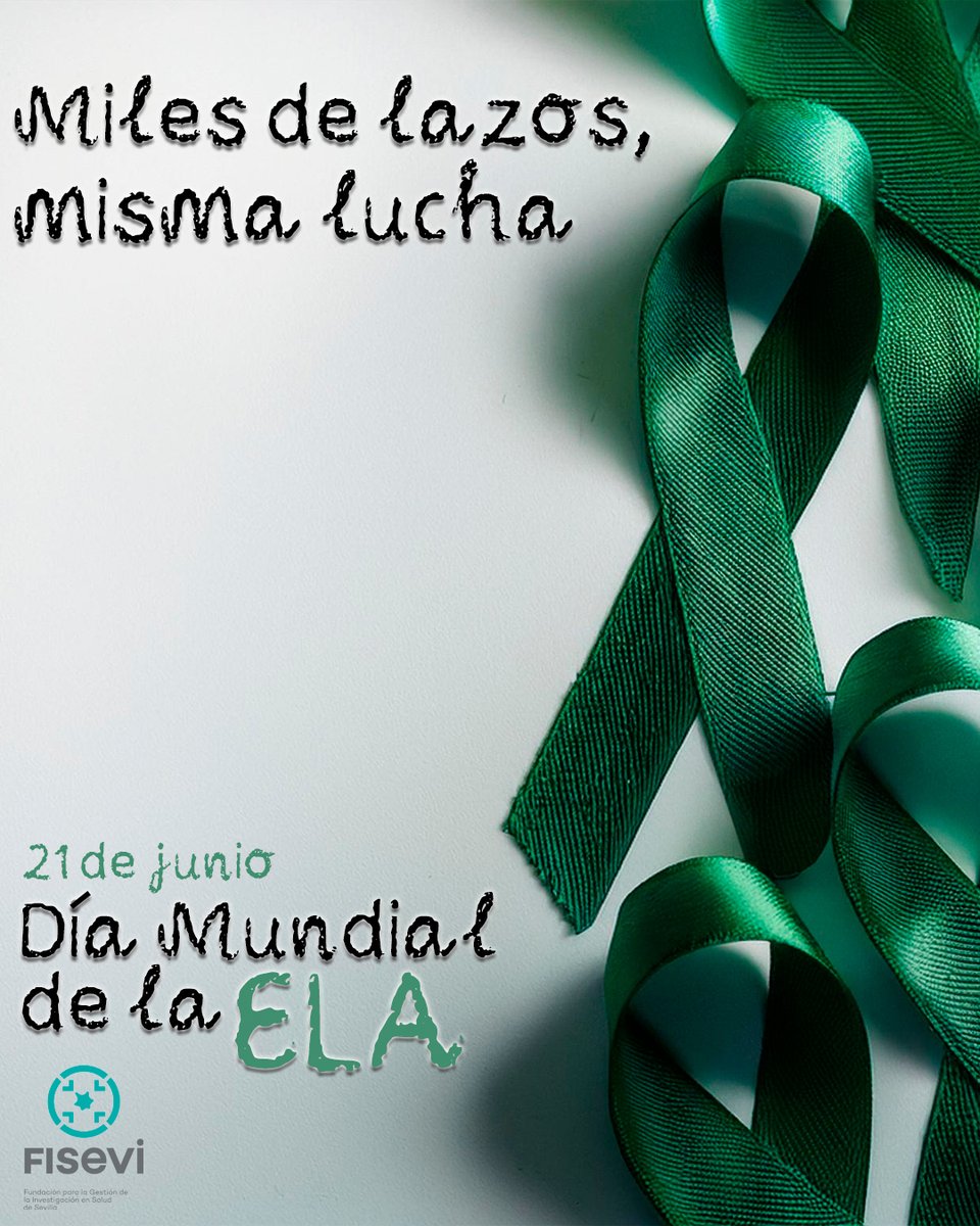 FISEVI_sevilla's tweet photo. 🗓️El próximo DOMINGO 21 de junio es el #DiaMundialELA 

🧠🟢Recordamos la importancia de la investigación, la atención integral y el apoyo a pacientes y familias que conviven con esta enfermedad. https://t.co/N3zpJMHcK0