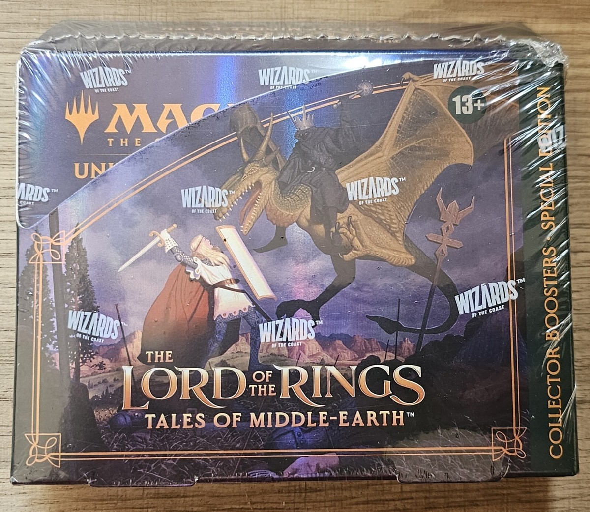 SaffronOlive's tweet photo. Just realized that special edition Lord of the Rings collector boxes are now selling for $3,500, up from $350 when they released in November 2023. A 10x gain in less than three years is pretty wild. https://t.co/BjopX1rNjm