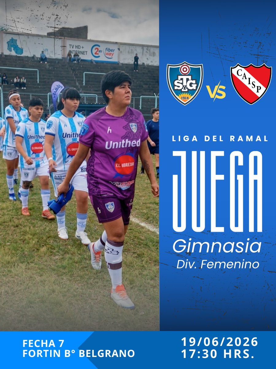 TiroyGimnasia's tweet photo. Próximo Partido ⚽🔜
🔵 Tiro y Gimnasia 🆚 Independiente
División Femenino
📆 Viernes 19 | 🕐 17:30 hrs.
🏟️ Fortín del B° Belgrano
#Lobitas 🐺 https://t.co/kmTXoIIKB7
