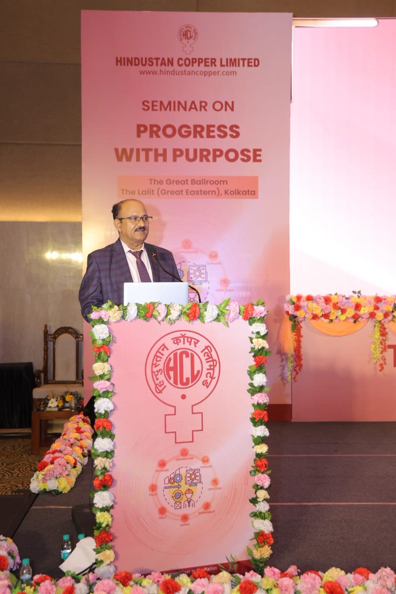 copper_ltd's tweet photo. Shri Brajesh Kumar Tripathy, IRSE, CVO, Coal India Limited shared his thoughts and perspectives during the second day of the seminar ‘Progress with Purpose’ on 19.06.2026 at Kolkata.
#HindustanCopper #Seminar #Progress #DigitalMining #MiningTechnology #MiningExcellence #MiningIndia #VigilanceAwareness #ProgressWithPurpose #EthicsAndIntegrity #GoodGovernance #ChiefVigilanceOfficer #MinistryOfMines #VigilanceExcellence #LeadershipInAction #Kolkata #Transparency #Accountability #NationBuilding #GovernmentOfIndia #ProfessionalExcellence #VigilanceSeminar #CorporateGovernance #IntegrityFirst
@MinesMinIndia
@kishanreddybjp
@satishdubeyy
@mygovindia
@CVCIndia