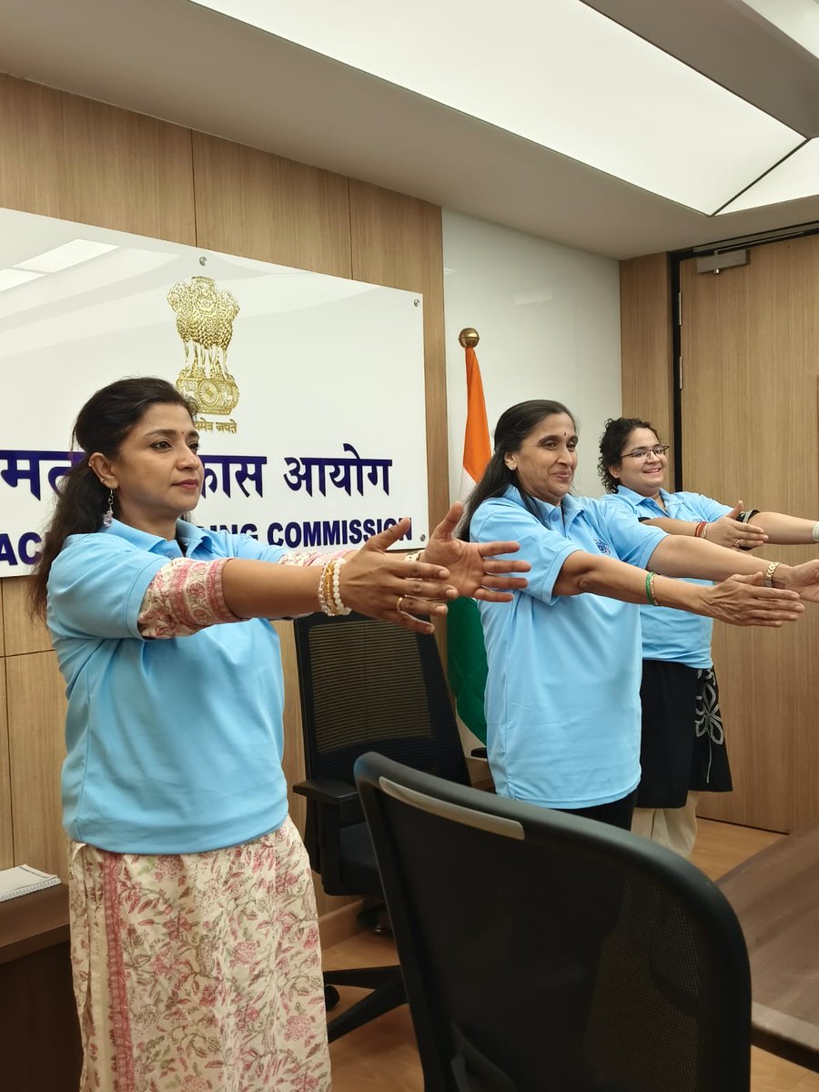 CBC_MK's tweet photo. Celebrating the Spirit of Yoga: Holistic wellness

CBC celebrated #InternationalDayofYoga with an enriching session focusing on inner &amp; outer wellness. Led by Member (Admin) Dr. Alka Mittal and Secretary Shri Jagdeep Gupta, the session was conducted by the Brahma Kumaris. https://t.co/zHqJ4fDd0J