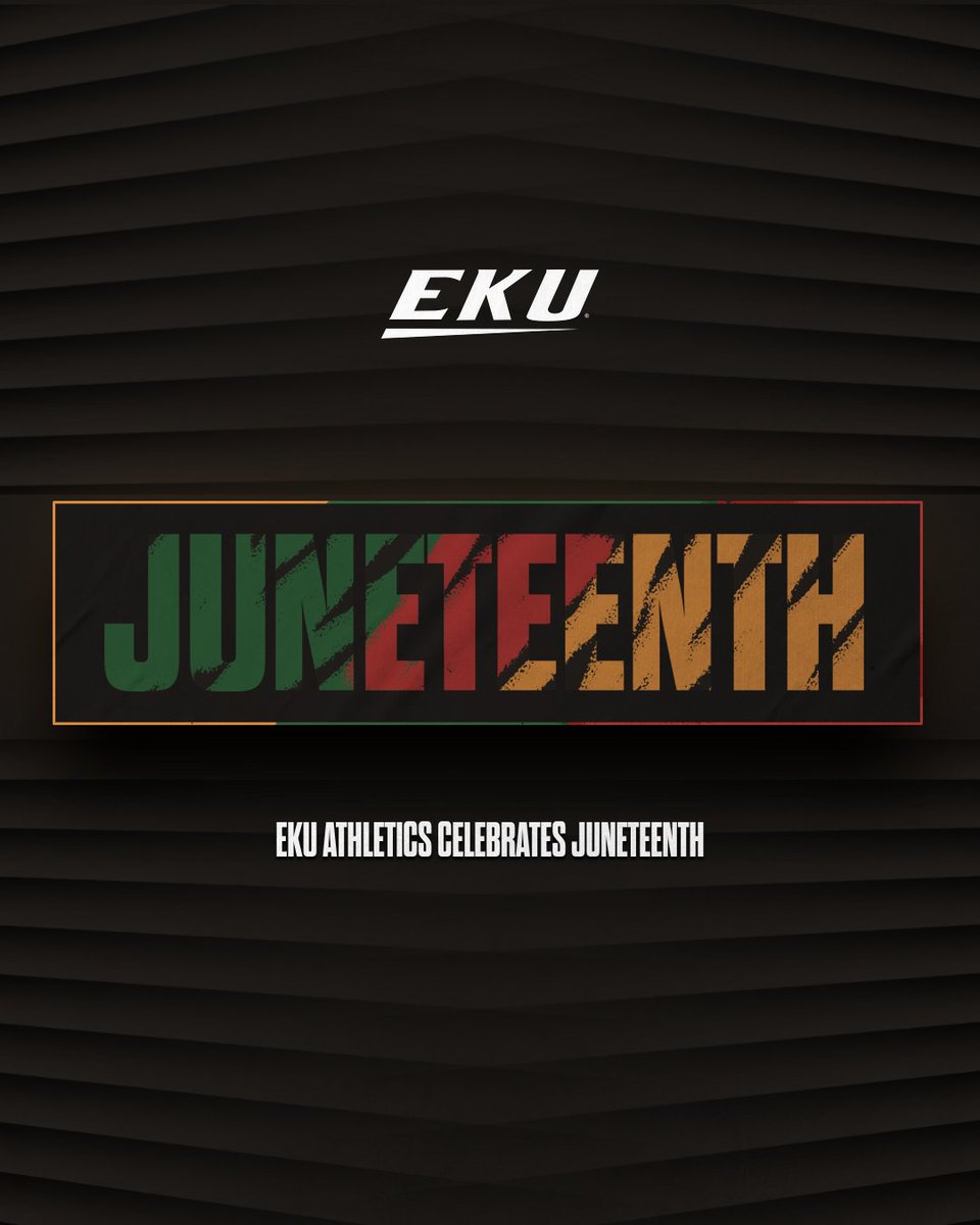 EKUSports's tweet photo. The Colonels are proud to celebrate Juneteenth!

#GoBigE https://t.co/wqXujuuH5C