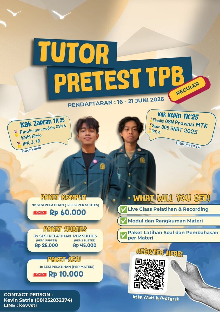 ganesaspace's tweet photo. GAISSS INII AKU ADA INFOO BUAT MABA itb! 26!!!!
akuuu kann kemarinn isengg ngescroll grupp terus nemuu posterr inii, JUJUR GACORR BGTT BUAT HARGA SEGITU?!?, menurut gua udahh pakett komplitt bgtt dapet pelatihan, udah gitu modulnya gacor bgtt plss😭😭, langsungg aja ges gercep https://t.co/w3aZfCrSxg