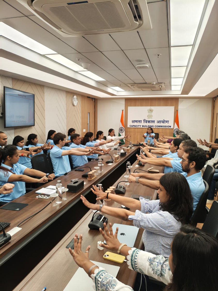 CBC_MK's tweet photo. Celebrating the Spirit of Yoga: Holistic wellness

CBC celebrated #InternationalDayofYoga with an enriching session focusing on inner &amp; outer wellness. Led by Member (Admin) Dr. Alka Mittal and Secretary Shri Jagdeep Gupta, the session was conducted by the Brahma Kumaris. https://t.co/zHqJ4fDd0J