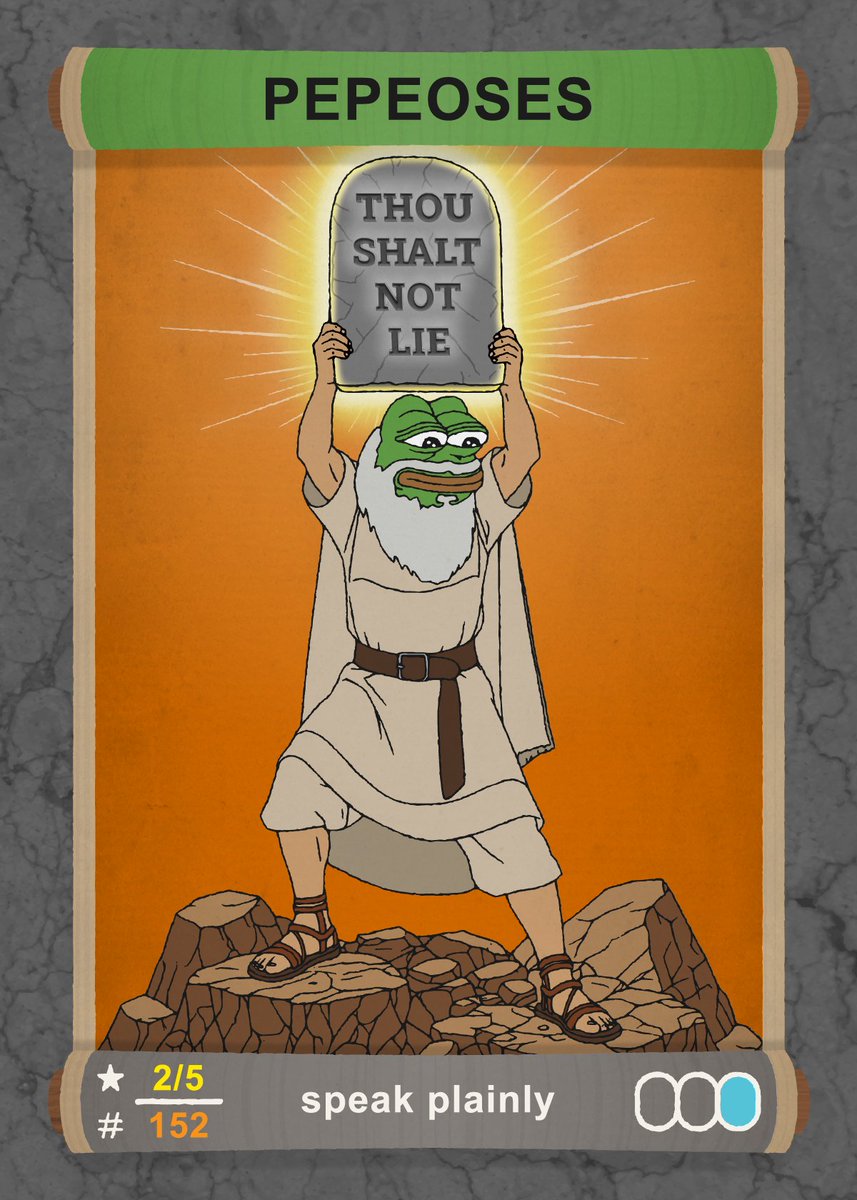 Pepenidas's tweet photo. GM Pepe frens 🐸📜

THOU SHALT NOT LIE

Lies always come back around https://t.co/vorUK42ilH