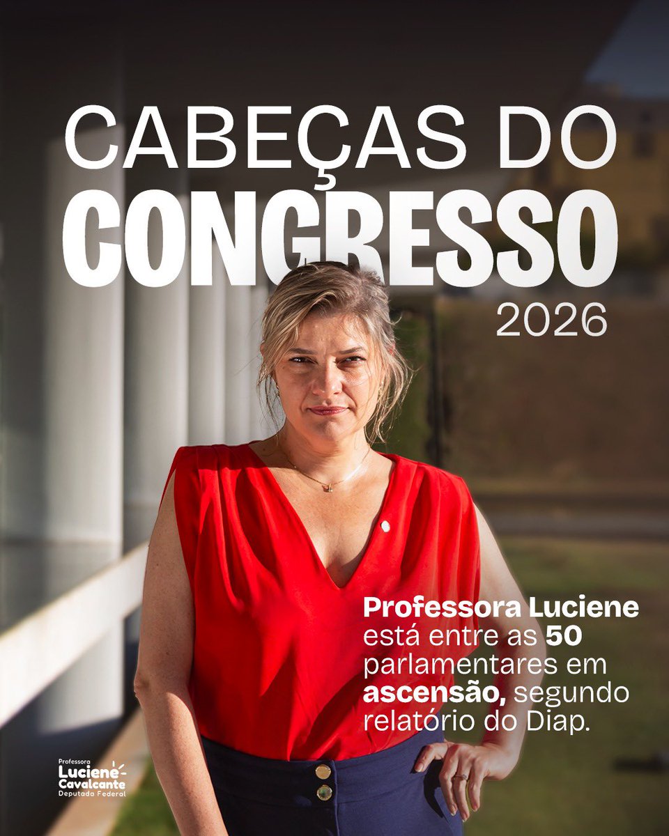 _lucavalcante's tweet photo. DEPUTADA EM ASCENSÃO, POR MAIS UM ANO

1º  mandato e estou, pelo 2º ano consecutivo, na lista das parlamentares mais influentes da Câmara dos Deputados. 

2 projetos que se tornaram as Leis 15.326 e 226. Seguirei articulando para que o Brasil avance em todas pautas que importam https://t.co/UemGfeZ5j2