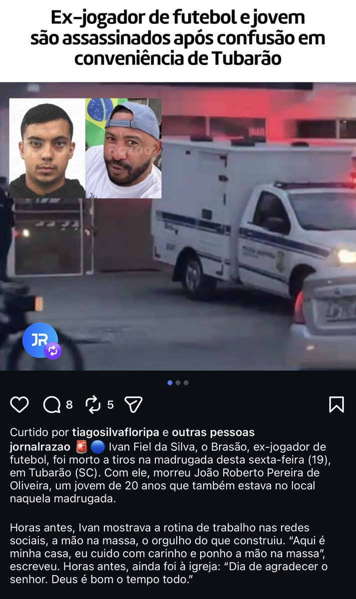 fusketa's tweet photo. LUTO! 

Com passagem em 2009 no Athletico, o ex-atacante Brasão foi assassinado nessa madrugada na cidade de Tubarão (SC) - inclusive foi o último clube em que jogou em 2022

Info do Jornal Razão. Que descanse em paz https://t.co/2d31UNvsdq