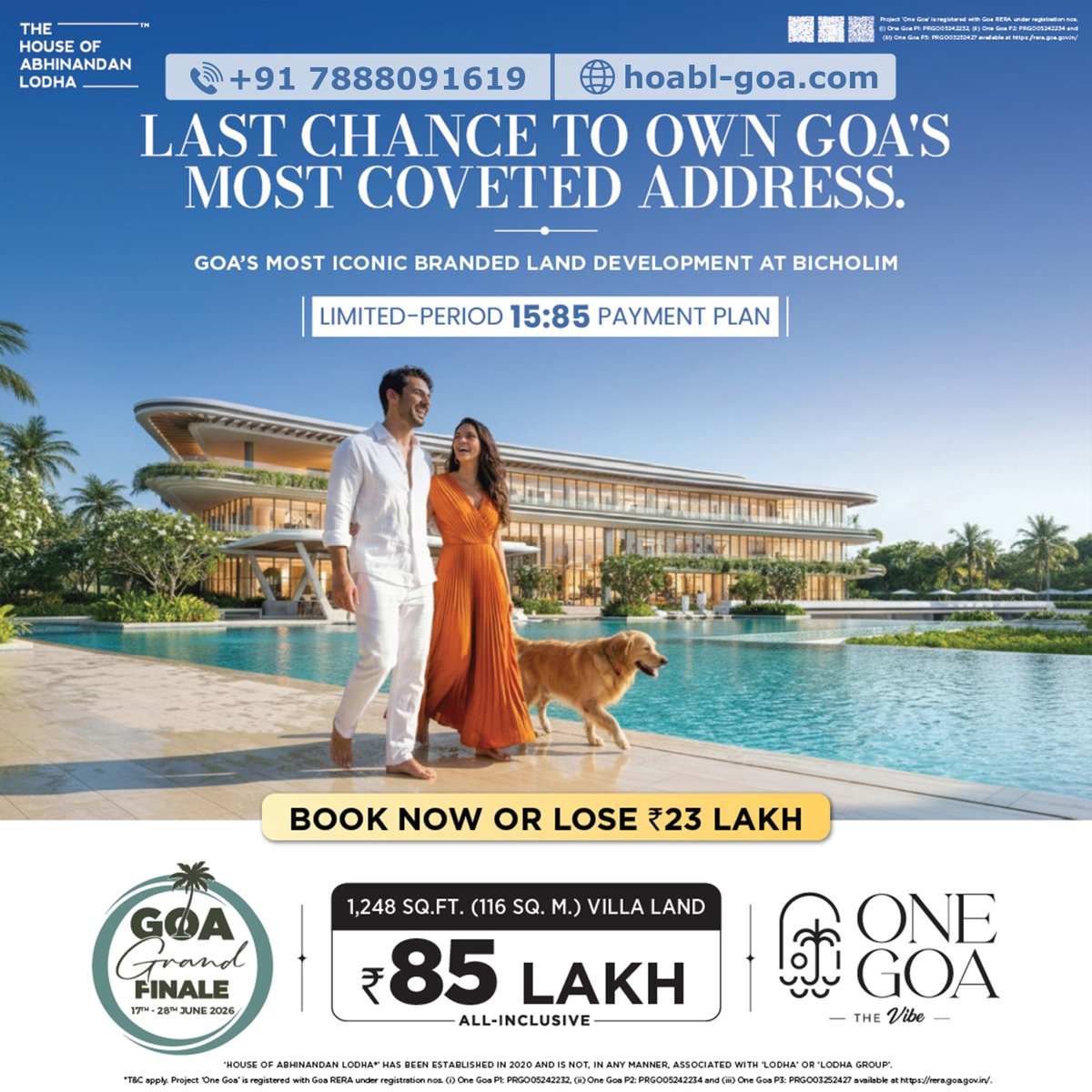 hp_infra's tweet photo. Gulf Of One Global Goa – Own Premium Plots &amp; Luxury Villas in Goa!
#GulfOfOneGlobalGoa #OneGlobalGoa #GoaProperty #GoaPlots #GoaVilla #LuxuryVillaGoa #GoaRealEstate #HOABL #HouseOfAbhinandanLodha #PropertyInvestment #InvestmentInGoa #GoaInvestment #LuxuryLiving #HolidayHomeGoa https://t.co/XUFjdLMnEn