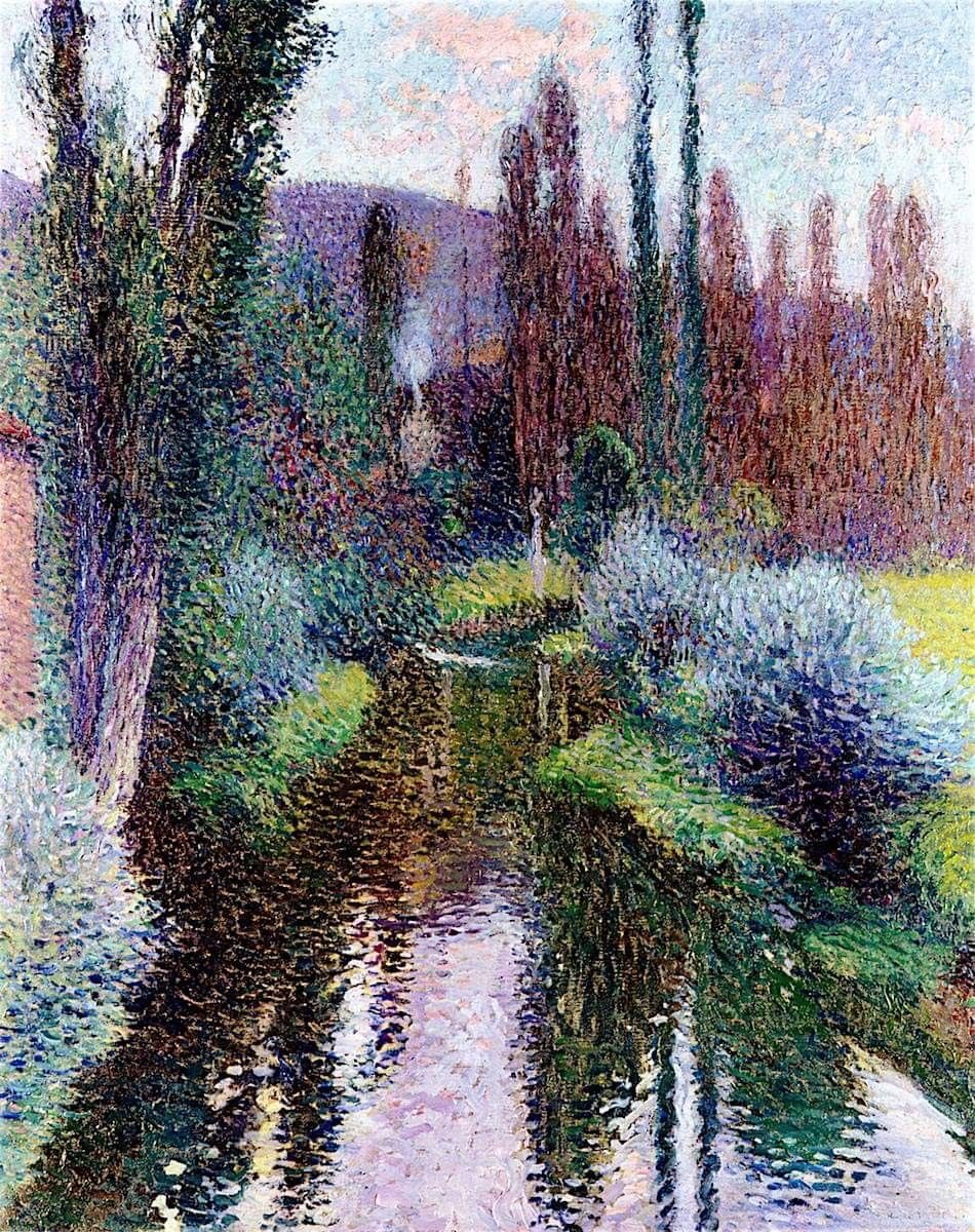 HWarlow's tweet photo. Henri Martin (1860-1943) 
French painter.  
‘Ducks on the Vert’
Touches of melancholy dreaminess anf mystery 
Just  my kind of art.    Certainly at this time. https://t.co/SKMgpijMIR