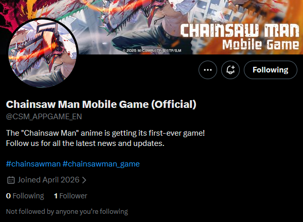 HowdyImNate's tweet photo. I am @CSM_APPGAME_EN first follower, I'm just that goated ig https://t.co/GR7xAnvEAL