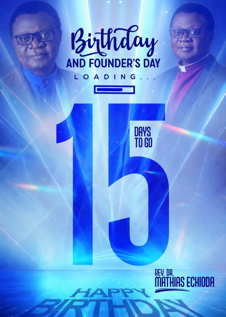 OCMworldwide's tweet photo. 15 DAYS TO GO! 🔥

A vision was born. A ministry was raised. Lives have been transformed.

As we count down to the Birthday Celebration of Rev. Dr. Mathias Echioda and the Founder's Day of Occupy Church Ministries, we want to hear from YOU!

💬 https://t.co/KtR2k4hAFM