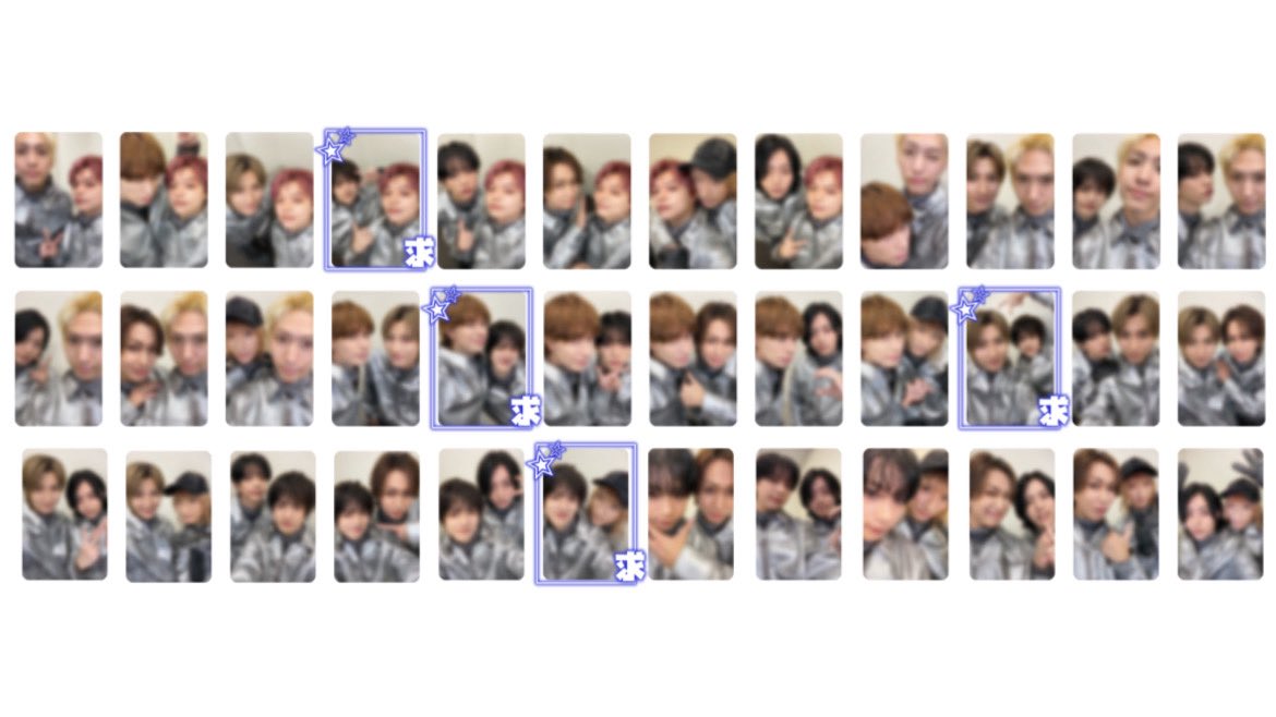 __lavendula__'s tweet photo. 第3弾颯×壮吾以外のスタンプ付きのものを現在求めております。
郵送での交換が可能な方いらっしゃいましたらお気軽にお声掛けください🙂‍↕️

また、最優先以外のものに関しましてはお返事にお時間いただきます。
ご了承いただけますと幸いです。 https://t.co/5IkC8ArYf8