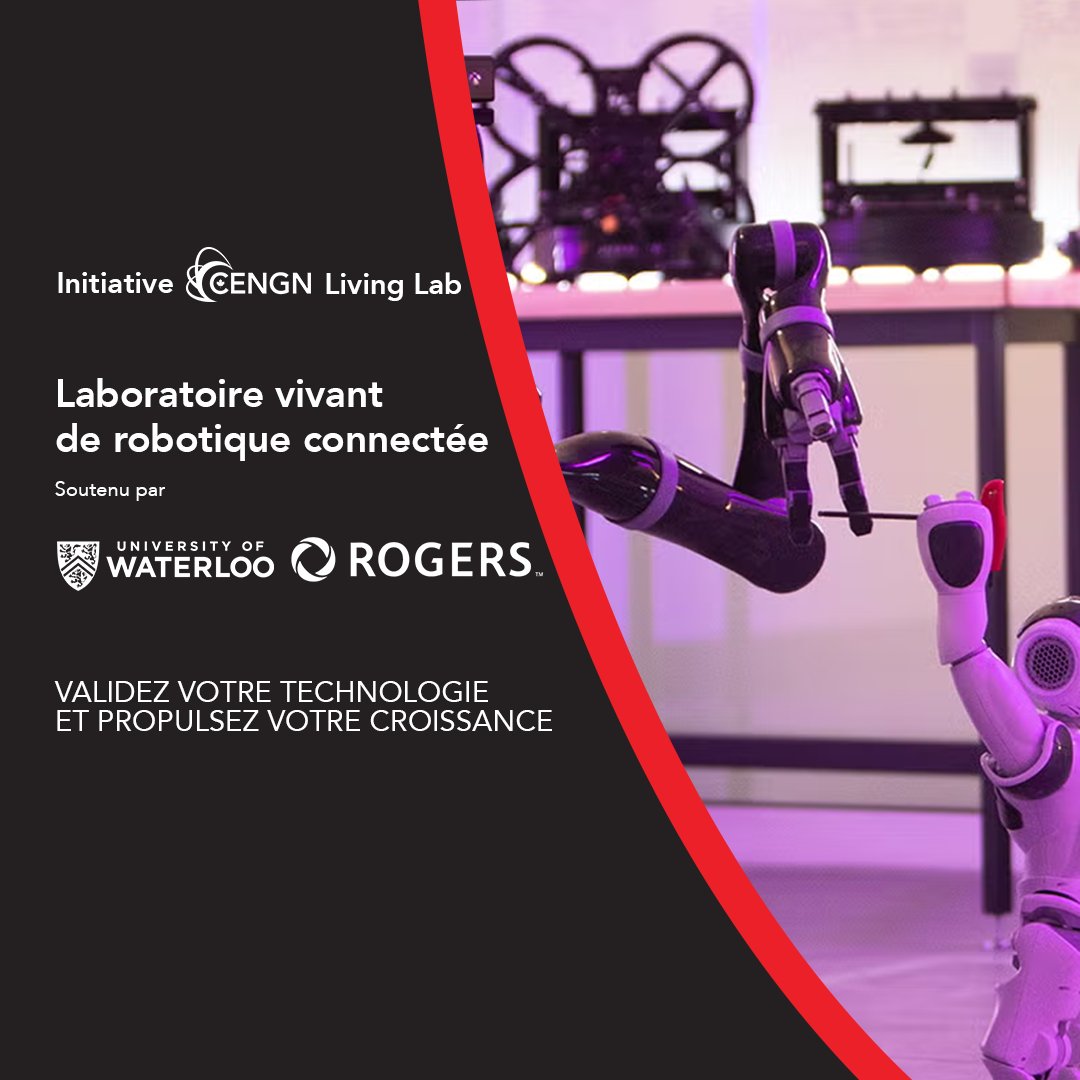 CENGNCanada's tweet photo. 🚀 Le laboratoire vivant de robotique connectée est ouvert et accueille de nouveaux projets !  

Testez vos solutions robotiques en conditions réelles : 5G/LTE, positionnement intérieur, flottes de robots/drones. Financement possible 

En savoir plus 🔗 https://t.co/JCB7NDBlBf https://t.co/Fj4UFivOZY