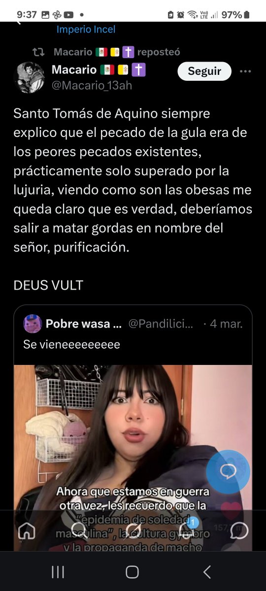 tradcat/cristianos Out Of Context tweet media