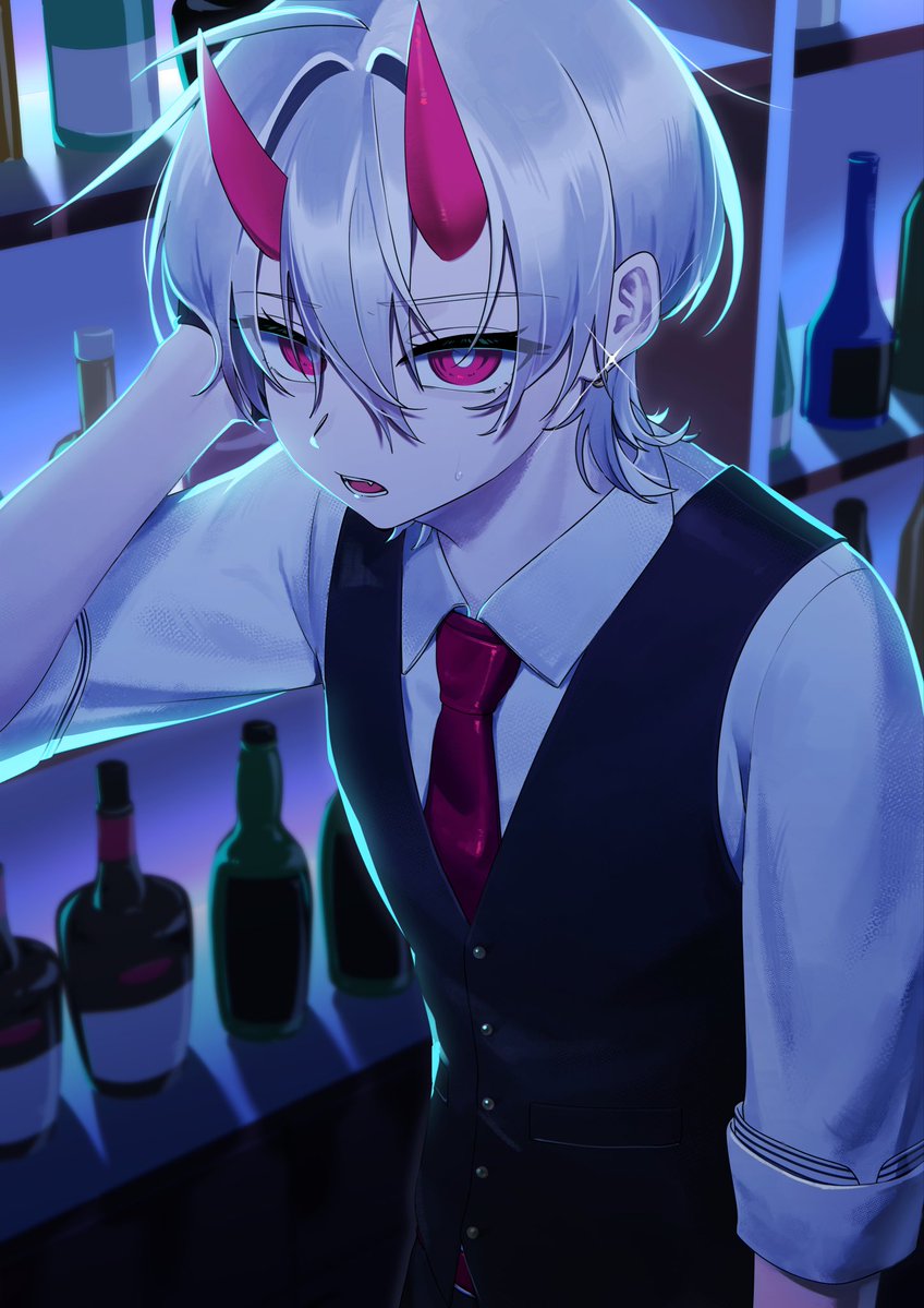 Runa_illust___'s tweet photo. 『二日酔い？』
#illustrationㅤ #oc https://t.co/virYKHYio9