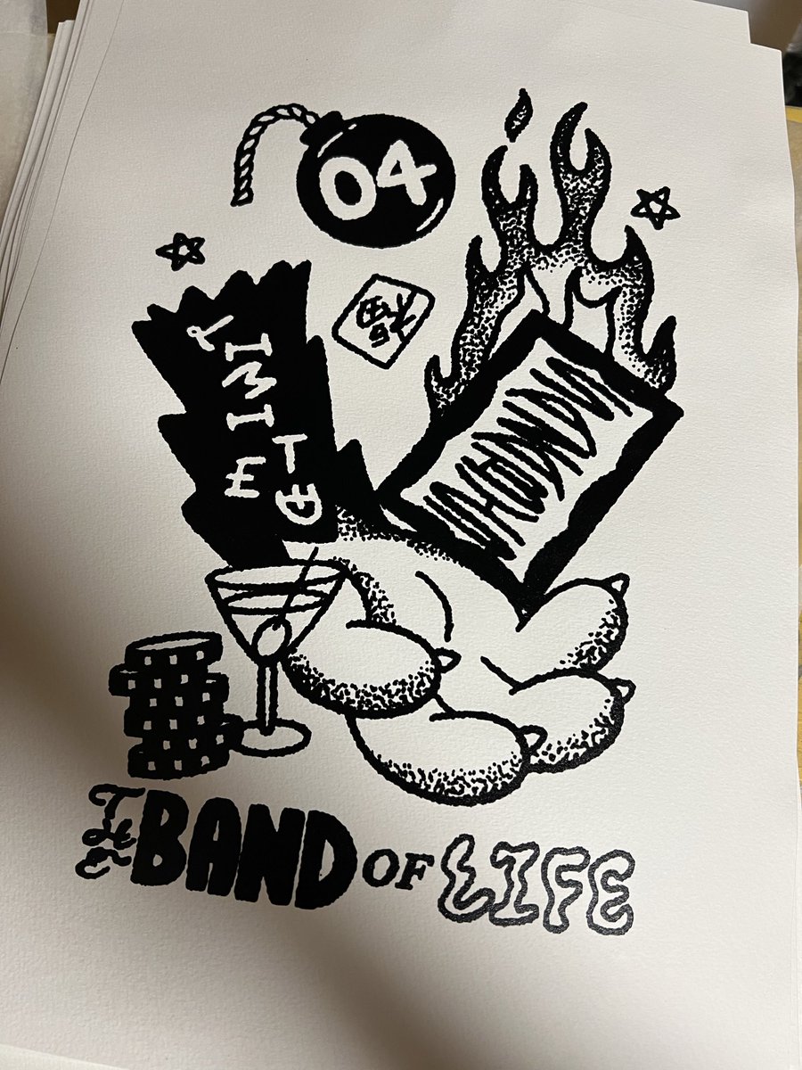 matthew_mallow1's tweet photo. YONFES 2026
今年もブース出店します
そして04 Limited sazabys
archive poster販売します！
限定44枚ナンバリング有
2デザインあるのでどっちもゲットがマストです😎
製版からプリントまで全て手作業で行っております
多少のズレ、スレ等はアートの一部として愛でてやってくださいネ❤️
@04LS_nagoya https://t.co/2pG89WXD90