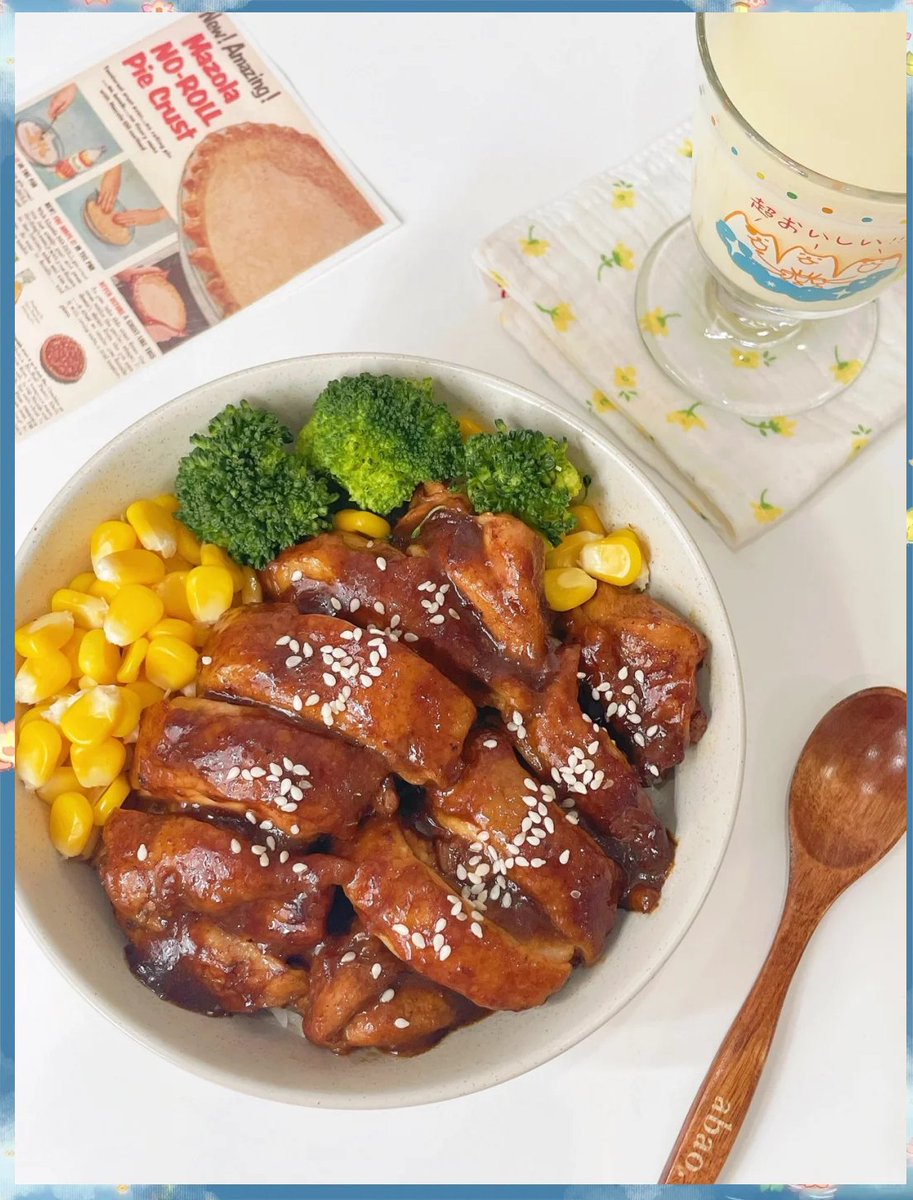 Reapermma1's tweet photo. Homemade teriyaki chicken bowl ready in 20 mins! Juicy chicken, steamed rice, and crisp veggies all coated in sticky sauce—weeknight win https://t.co/zTCYTqkgD1