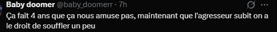 LIoAyo's tweet photo. @SanLeProphete @baby_doomerr @PeurAvion oui oui l'abruti.
ou t'es dyslexique...
de :
"(...)que l'agresseur subit on a le (...)"
on passe à :
"on subit..."
tu ne sais pas lire, tu racontes de la merde.
bref t'es un bon petit vatnik. https://t.co/4HR2pvveRu
