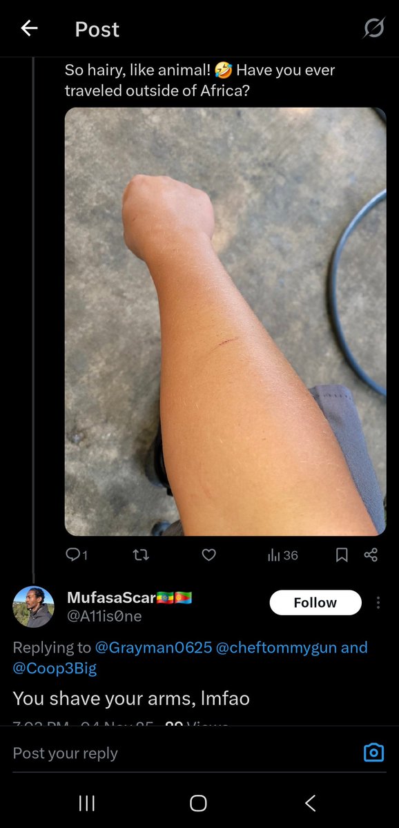 Grayman1024's tweet photo. @Avantcentre3 @Almighty_Danyy @Impaste_Designs @bynewsx Im not an edomite nor a homo! 😂 idk why you "half cave nigs from the horn of africa" always accuse me of such? https://t.co/ELWSLJnxLL
