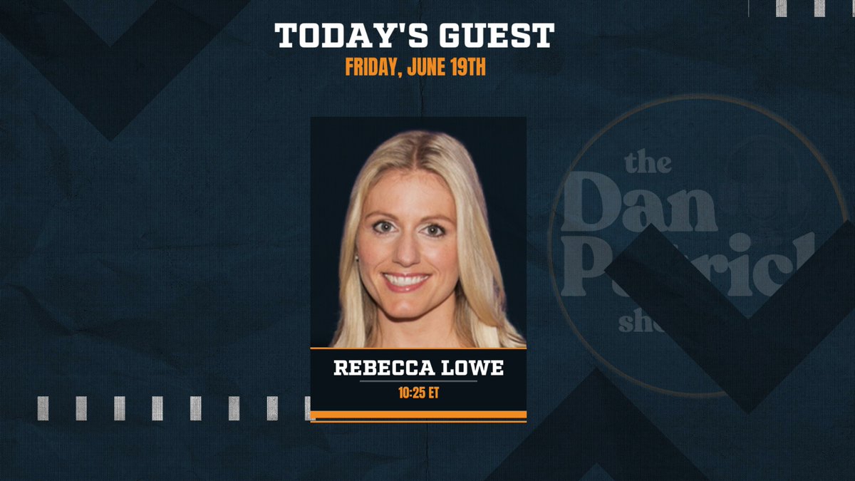 dpshow's tweet photo. Happy #MeatFriday, we are live! On today's show:
10:25 - Rebecca Lowe
โ๏ธ: 877-3DP-SHOW
๐ง: DP@DanPatrick.com
๐บ: https://t.co/99NwrDbWoZ
๐ป: https://t.co/uXGWgU7p4R https://t.co/L3xNJ9I51M