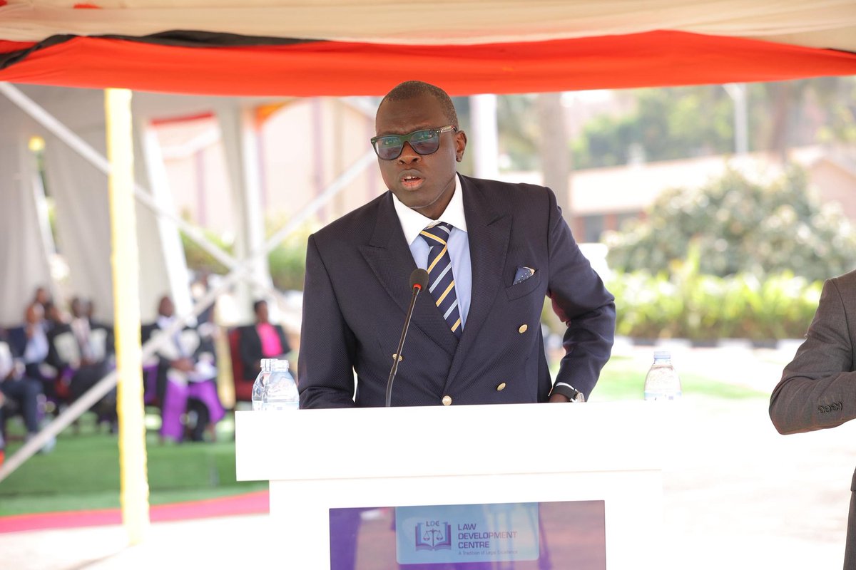 MoJCAUG's tweet photo. Deputy Solicitor General Charles Ouma has urged graduates of the 53rd LDC Graduation Ceremony to harness law, technology, and ADR to build a more justice centered Uganda. @LDC_Uganda @@MoJCAUG https://t.co/AbJ1l3dsXU