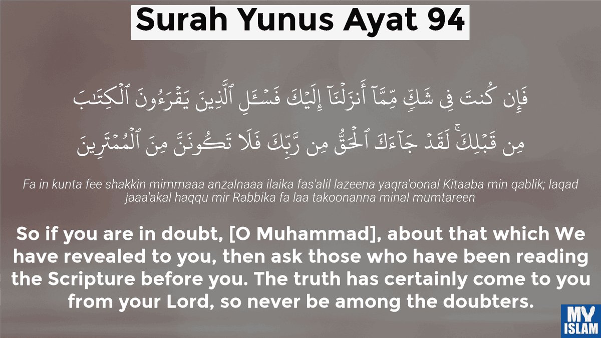ApoloGeniuss's tweet photo. Quran 10:94 proves why all MUSLIMS should become CHRISTIANS https://t.co/SXXv68v75m