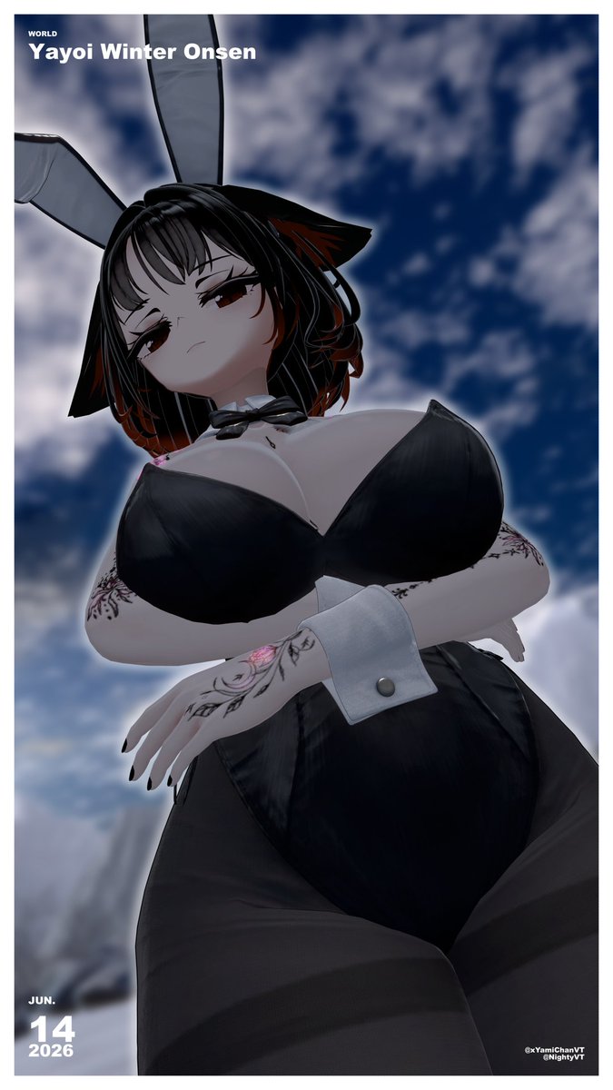 xYamiChanVT's tweet photo. Otra foto de mi traje de conejita como me queda cariño? #Vtuber #VtuberES #Godzilla https://t.co/lBYsWkfUiN