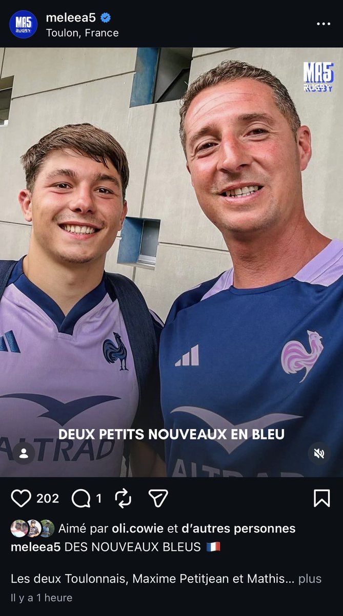 EchodeMayol's tweet photo. Hello @MA5RUGBY 

Ça aurait été cool de demander pour reprendre la photo et à minima créditer notre compte. 

Et surtout ne pas mettre votre logo pour éviter que d’autres comptes fassent comme vous. https://t.co/m7vzEJ8zX3