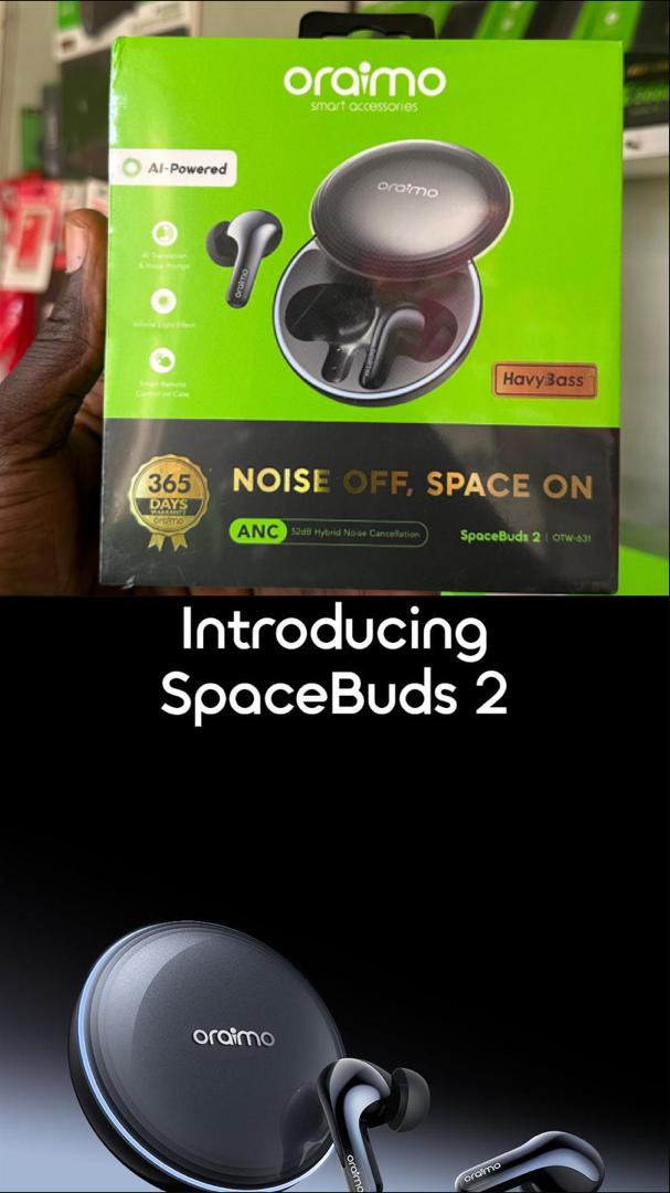 BlessedMumina's tweet photo. Experience crystal-clear sound and powerful noise cancellation with the Oraimo SpaceBuds 2.
📍Available now at Motech
📲 Order: https://t.co/zKNfPjxnxC 
Price:55k
@peng_writer @Sdhikrullahi https://t.co/8zVmWMIZtF