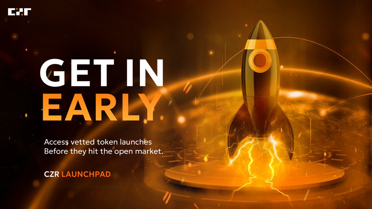czrexchange's tweet photo. The market sees some projects on day one.
Others see them before day one.

CZR Launchpad gives you access to vetted token launches before they reach the open market, with stronger allocations unlocked through your $CZR position.

The higher you climb, the earlier you get in ⚡ https://t.co/EenPaXYSam