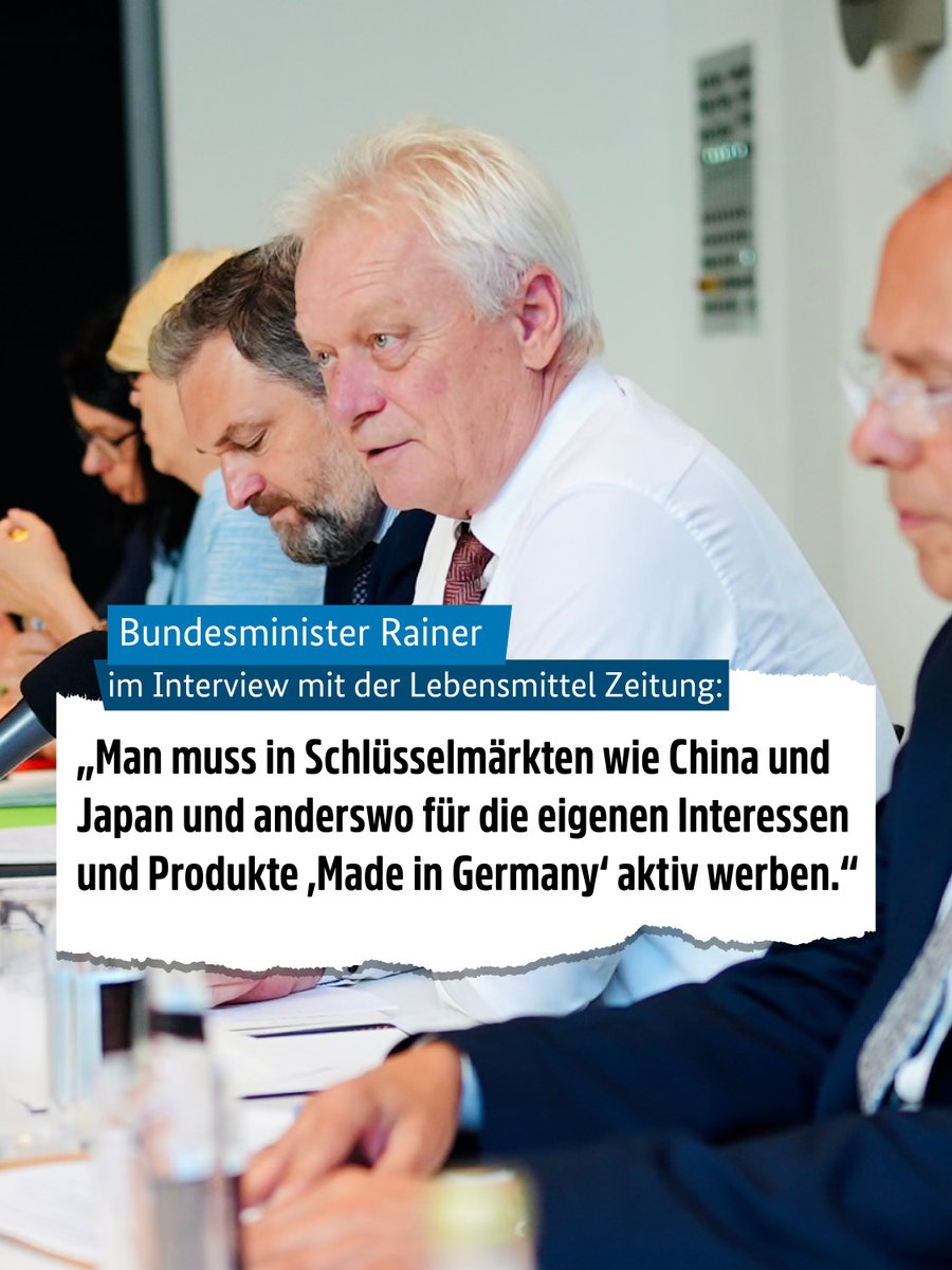 BMLEH_Bund's tweet photo. Mit Partnern reden, Vertrauen stärken – Bundesminister Alois Rainer war in #Japan und #China unterwegs. Mit dabei war eine Wirtschaftsdelegation. Warum ihm diese Asienreise im Zeichen seiner #Exportstrategie wichtig ist, erklärt er im Interview mit der @LZnetNEWS. https://t.co/yYnUTLGRcc
