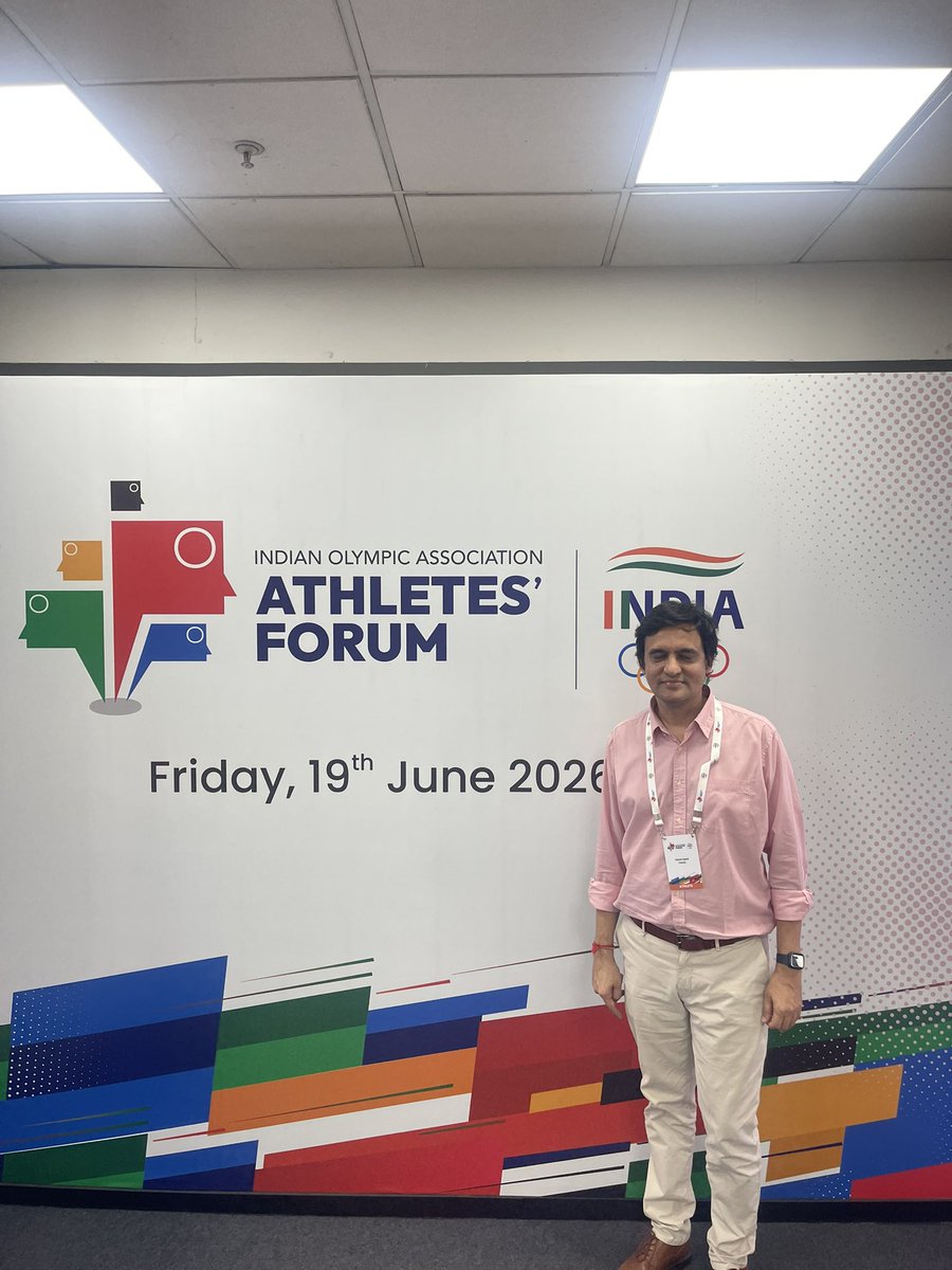 bigvish10's tweet photo. Excellent day at the #AthleteForum organised by #IndianOlympicAssociation educational, informative & well organised. Thank you @AITA__Tennis for nominating me to attend this forum. #LeapWithIOA https://t.co/VtUmnFeZUF
