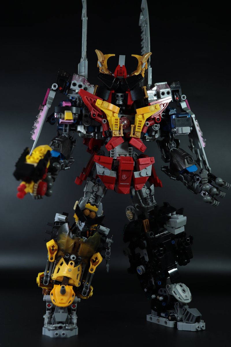 demon14082000's tweet photo. レゴ ドンオニタイジン (Lego Don Onitaijin)
暴太郎戦隊 ドンブラザーズ (Avataro Sentai Donbrothers) 🍑👹🐵🐶🦅

Building Instruction: https://t.co/i0qYTxgzWL
Youtube channel: Demon1408

#レゴ #ドンブラザーズ #ドンオニタイジン #ロボ #lego #donbrothers #dononitaijin #moc #Bionicle https://t.co/kwOLbd5dHk