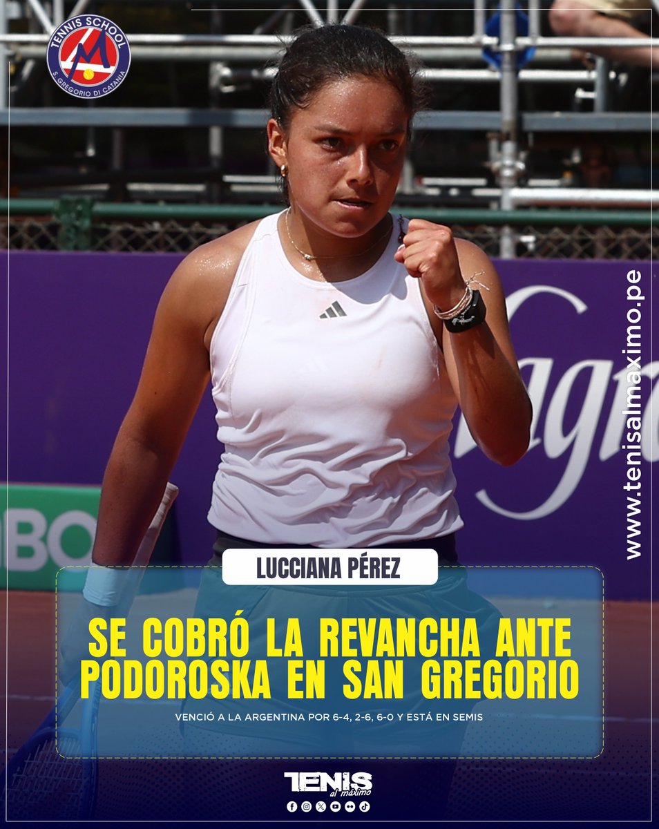 Tenisalmaximo's tweet photo. #ITFPro 🇮🇹 | Lucciana Pérez volvió a demostrar su fortaleza competitiva y se instaló en las semifinales del ITF W35 San Gregorio 2 «SPC Cup», luego de superar a la argentina Nadia Podoroska en un emocionante encuentro en Italia...
https://t.co/CkrTCjzHd6 https://t.co/IYnOojYcW2