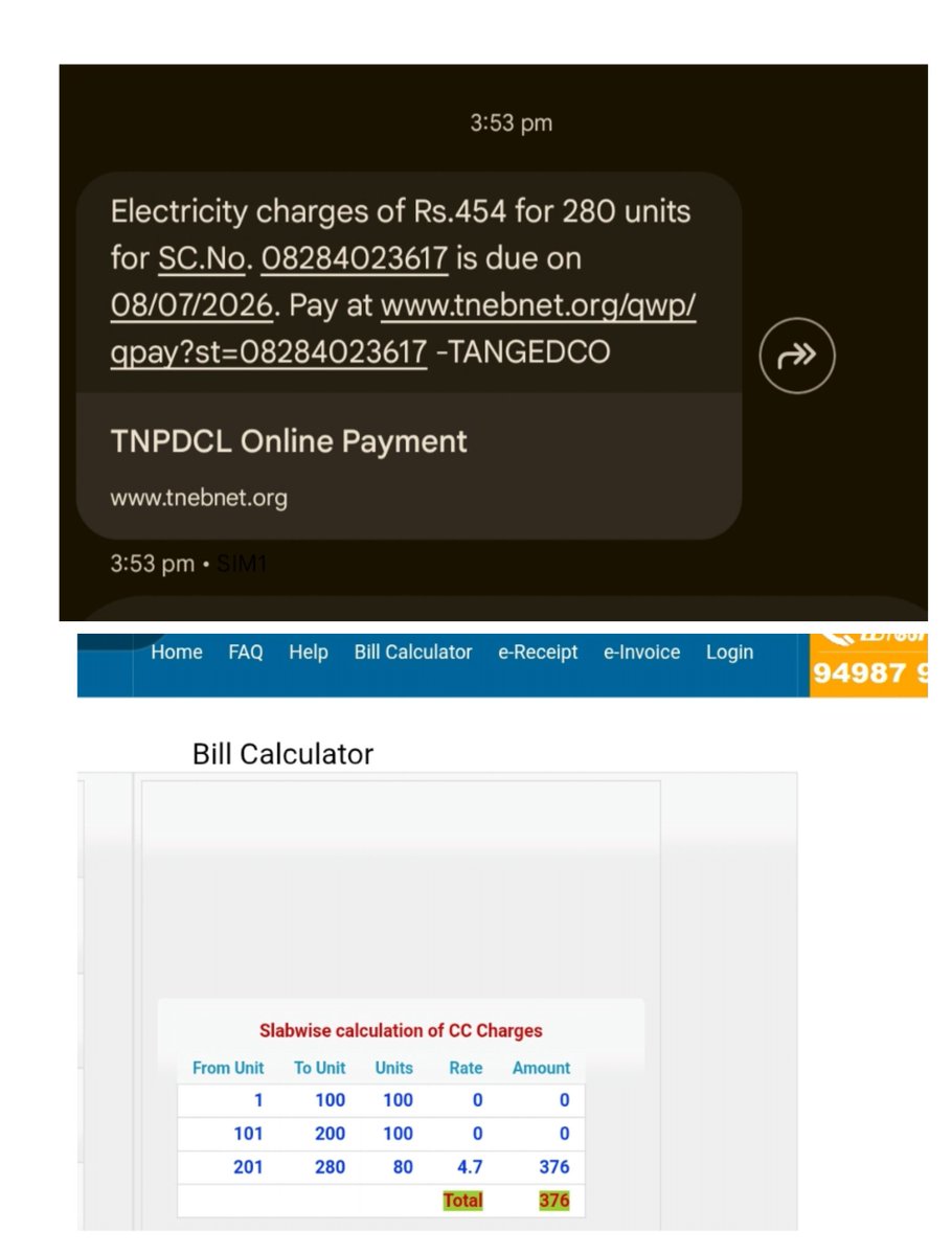 RajSaranoo7's tweet photo. @TANGEDCO_Offcl please explain this Bill. https://t.co/MaBCmsITmn