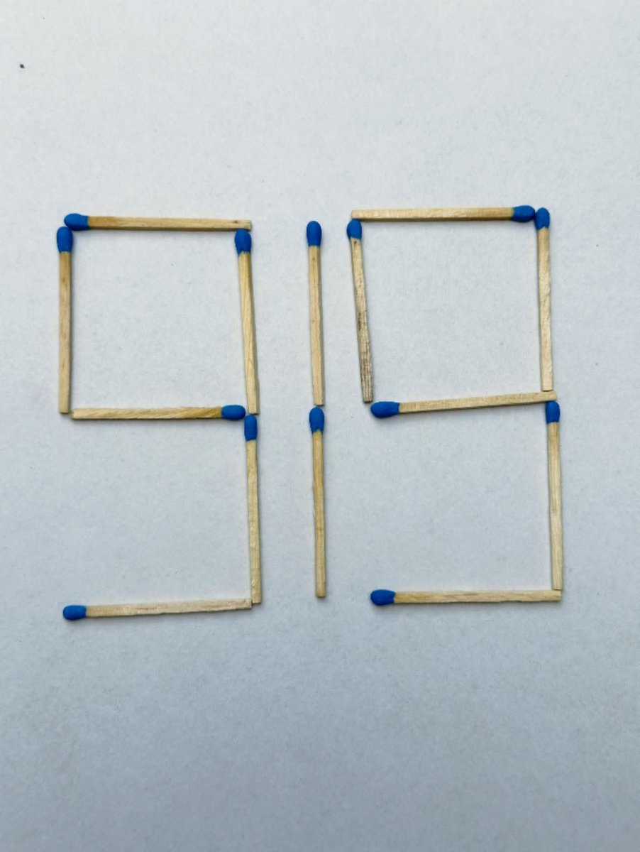 BTC_Alerts12's tweet photo. Move 3 matchsticks to make the small number 🔥🔥.......

#puzzle #iqtest #challange #matchsticks #fyp https://t.co/kzTGHZVJwH
