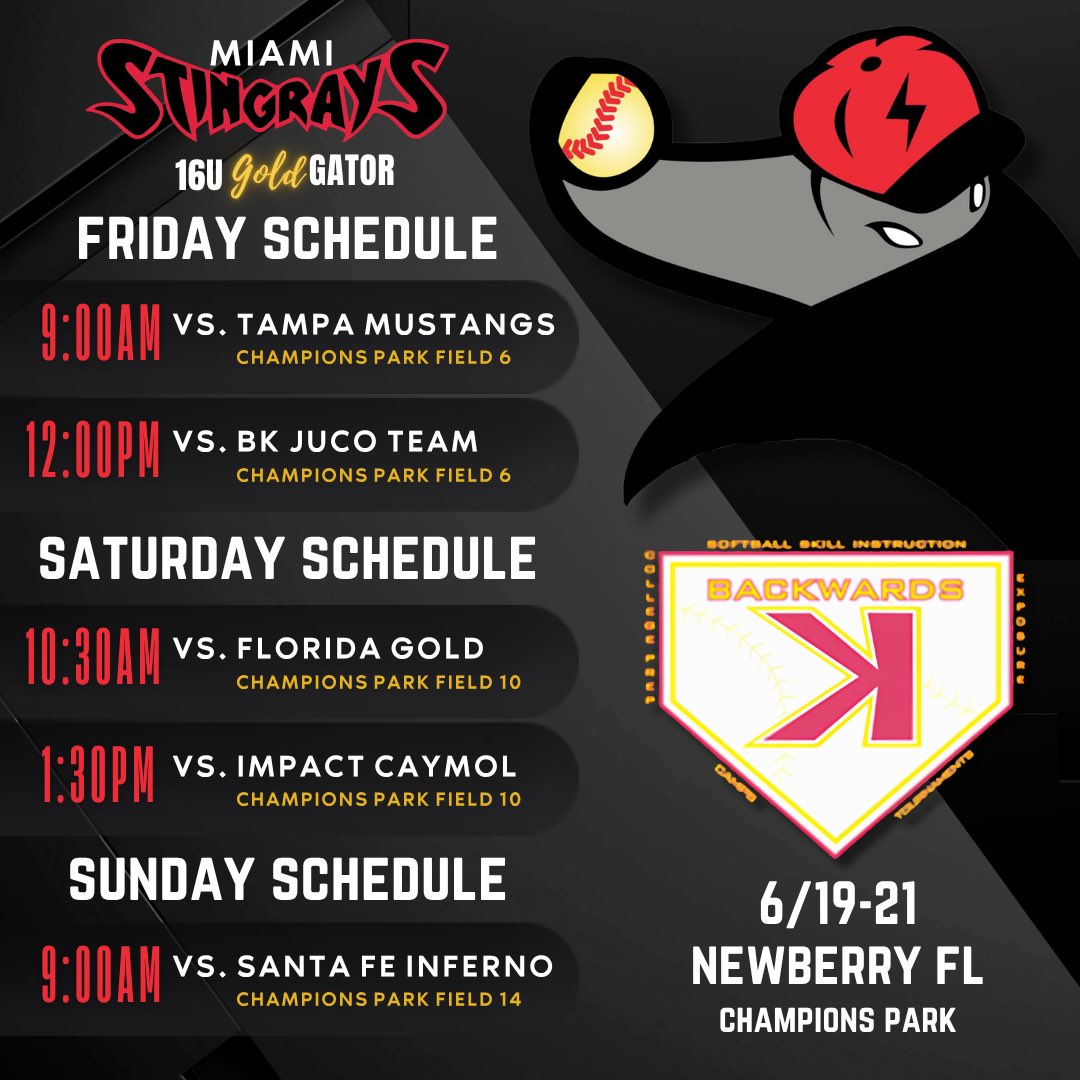 Miami Stingrays Softball tweet media