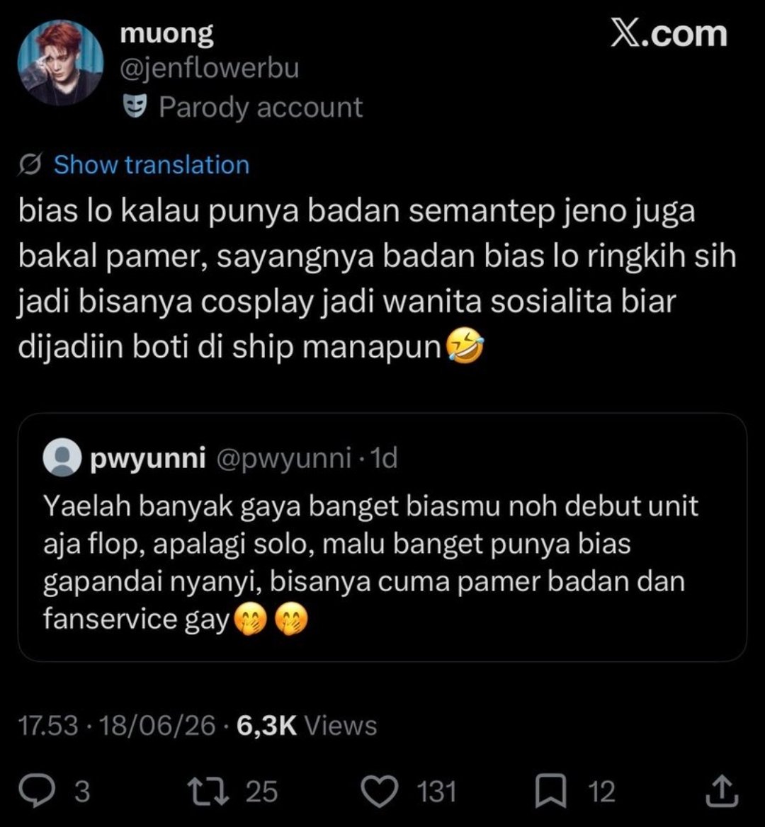 juniversality's tweet photo. Bias lu sngaja ngegym krna mngidap eksibisionisme njir, pamer kntol di bbl trus sok polos
Lu tau lah gmna mesumnya para hannam, ya bias lu itu cntohnya https://t.co/uGXlRNW8o2